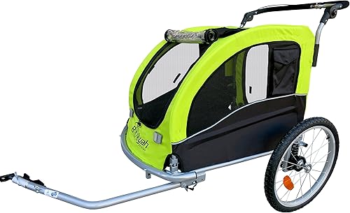 Miniatura 2 de Booyah - Cochecito de perro grande para bicicleta para mascotas con amortiguadores - naranja