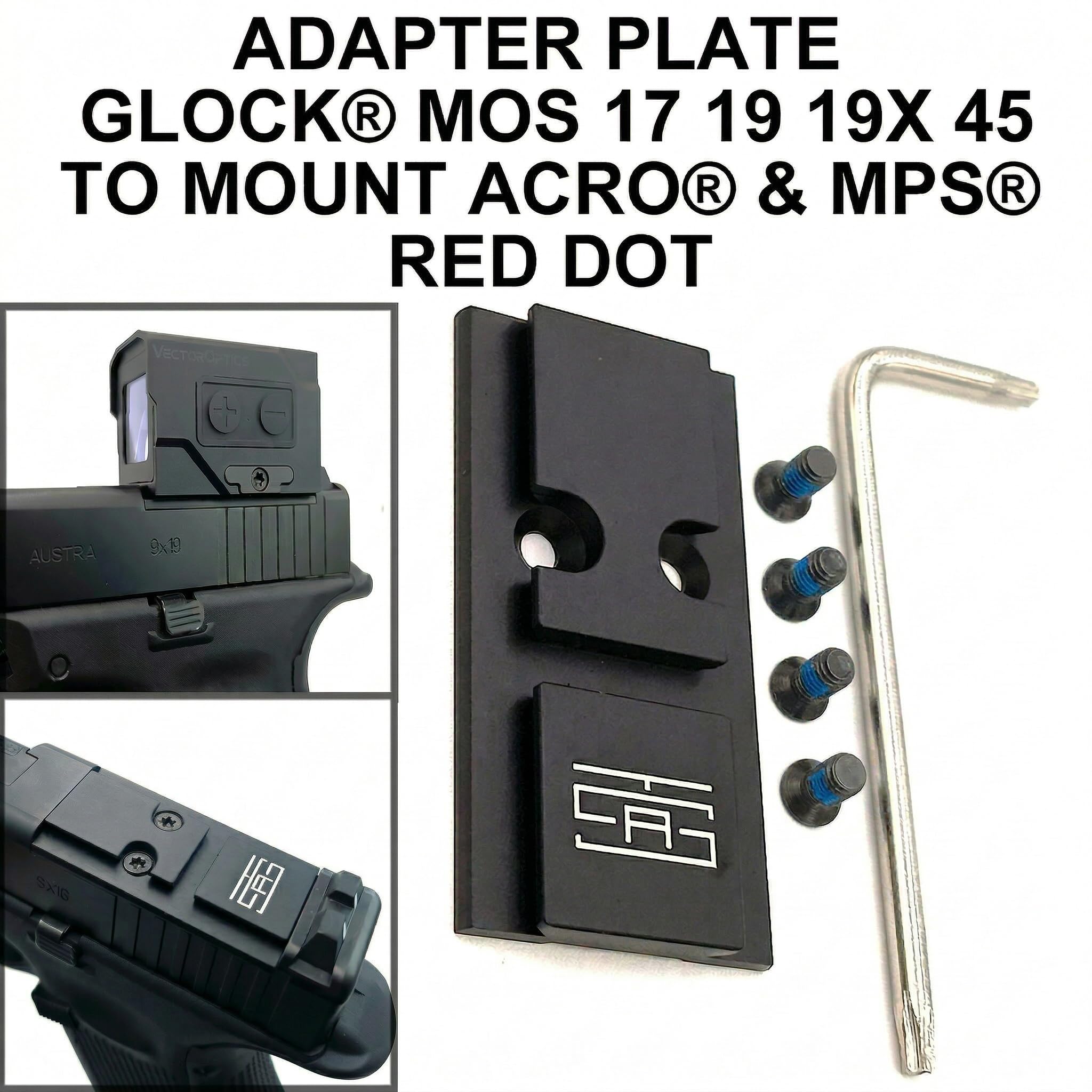 Amazon.com: TSA® Adapter Plate for Glock® MOS – Fits ACRO & MPS