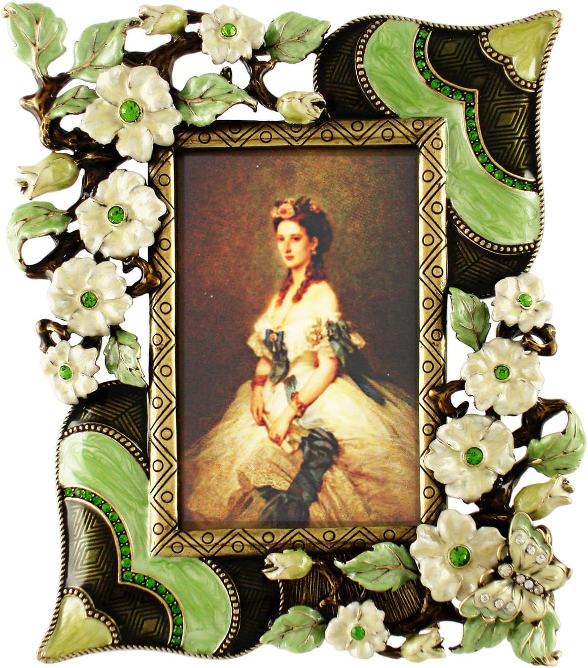 Beautifully Crafted Hand Painted Enamel Emerald Green