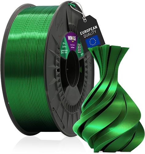 WINKLE Filamento PLA Silk 1.75mm Verde Irlandese 300g, St…