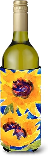 Miniatura 7 de Caroline's Treasures 6012MUK Flower - Protector de girasol para latas delgadas, funda enfriadora de latas, lavable a máquina, funda aislante