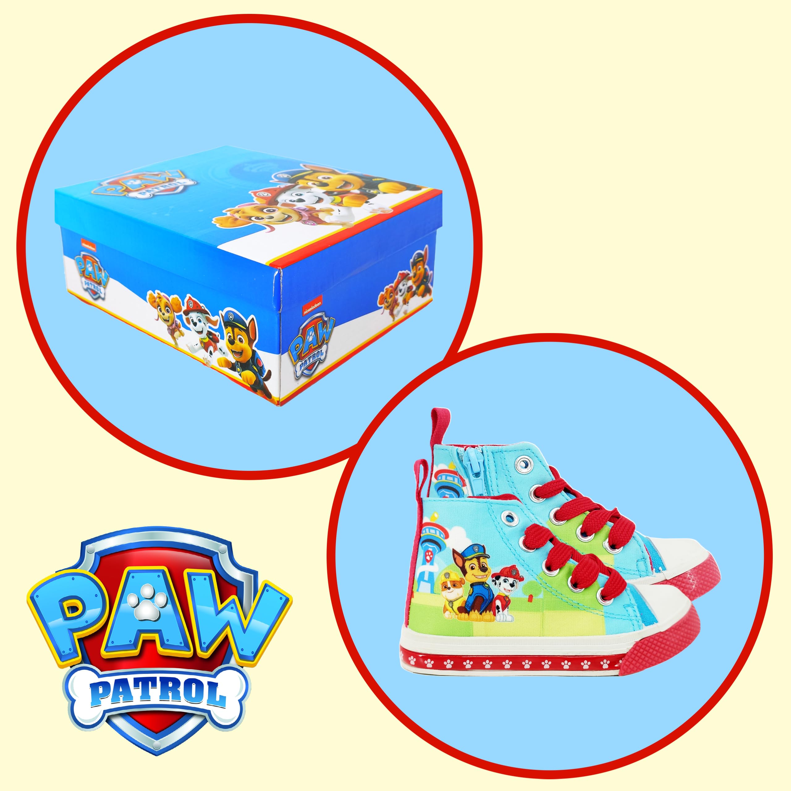 Paw Patrol Scarpe per Ragazzi, Scarpe Sportive, Scarpe da Ginnastica Chase Rubble e Marshall Design, Sneaker Leggere per Ragazzo, Taglie EU 24 a 30