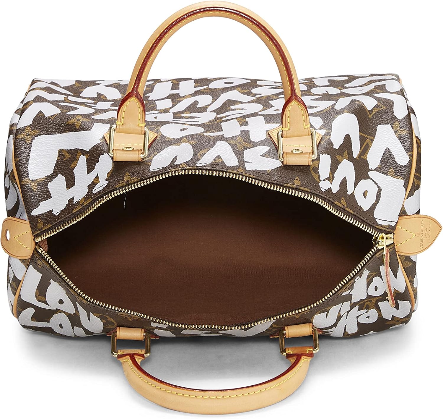 Pre-Loved Stephen Sprouse x Louis Vuitton Monogram Grey Graffiti Speedy 30, Grey