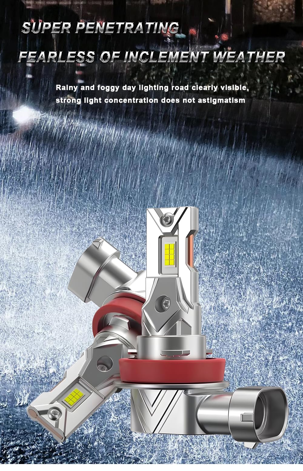 Lampadine LED Auto Moto H1 H4 H7 H11 9005 9006 9012 46W 12000LM CSP Chips 12V Faro LED Plug & Play IP67 Impermeabile Alta Luminosità 1:1 Sostituzione Alogena (H11)