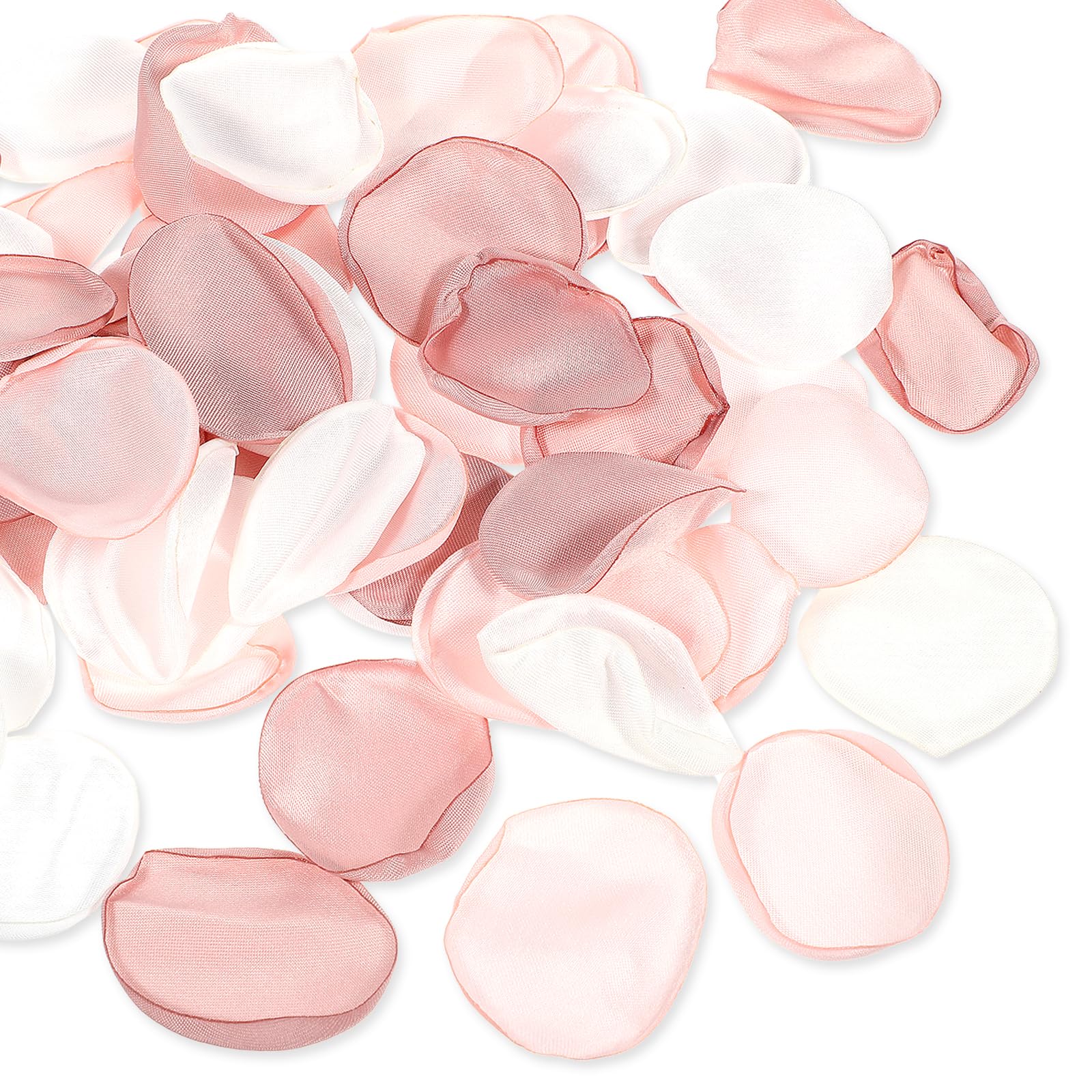 guduling 200 Pcs Fake Rose Petals,Rose Petals for Bedroom,Pink Roses Petal,for Wedding Flowers Girl Basket Aisle Scatter Dinner Table Centerpieces Party Confetti,3 Color