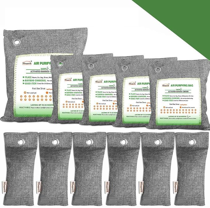 Bamboo Charcoal Air Purifying Bags, Charcoal bags odor absorber
