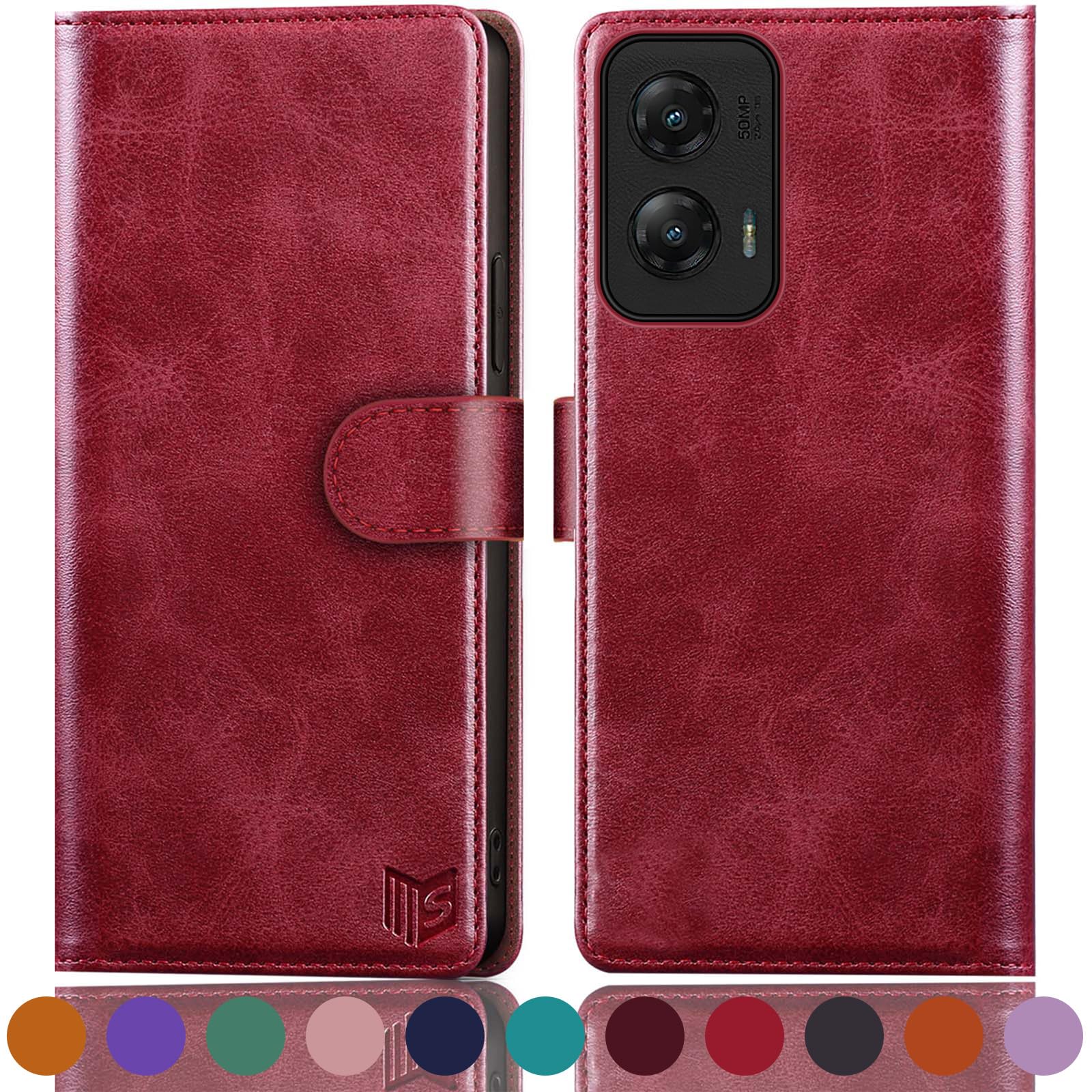 SUANPOT for Moto G Stylus 5G 2024 Wallet case with RFID Blocking Credit Card Holder,Flip Book PU Leather Protective Cover Women Men for Stylus 5G 2024