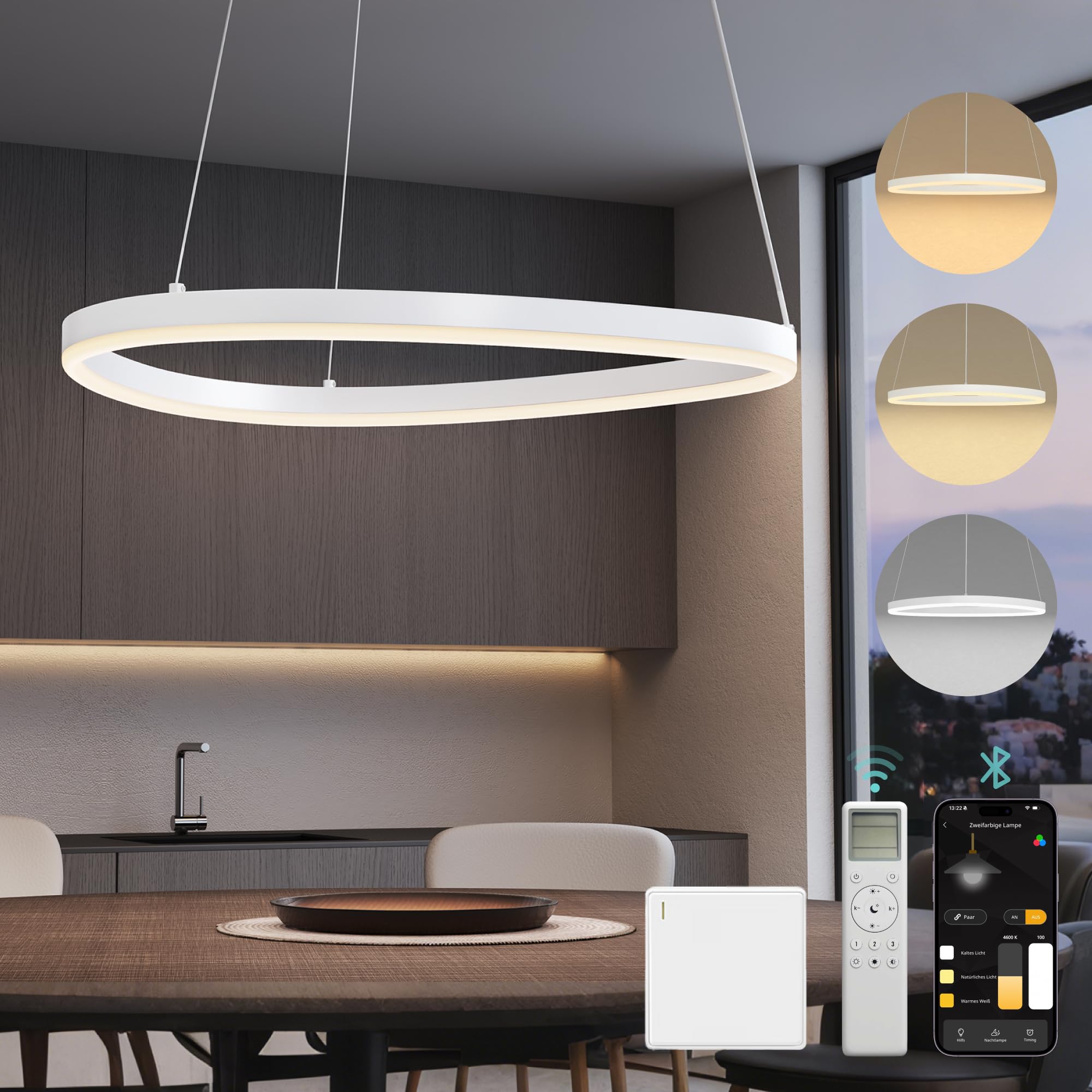 Mai & Mai LED Pendant Light, Kitchen Island Light,Hanging Ceiling Light — image 1