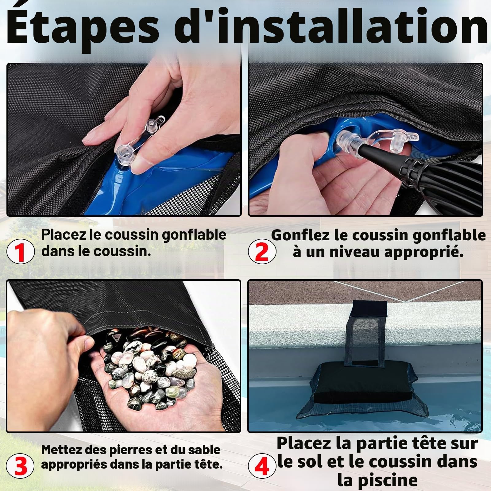 Omobolanle Lot de 2 rampes d'évacuation flottantes pour animaux de piscine, pour sauver les petits animaux qui entrent dans la piscine, grenouille, canard, tamia, souris, temps d'entretien réduit pour