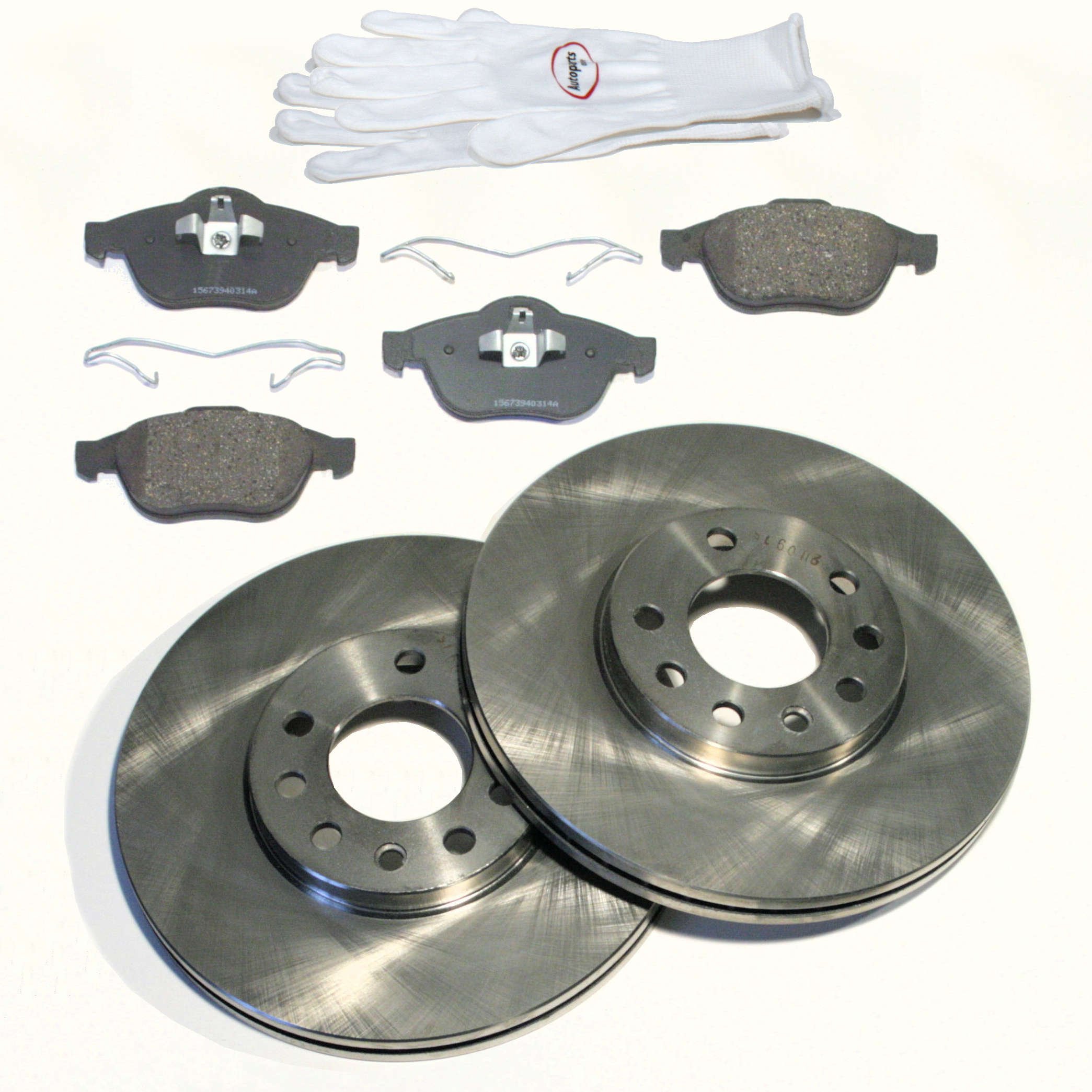 Set 60004918 Bremsscheiben 300 mm Bremsen + Beläge + Zubehör für vorne/für die Vorderachse