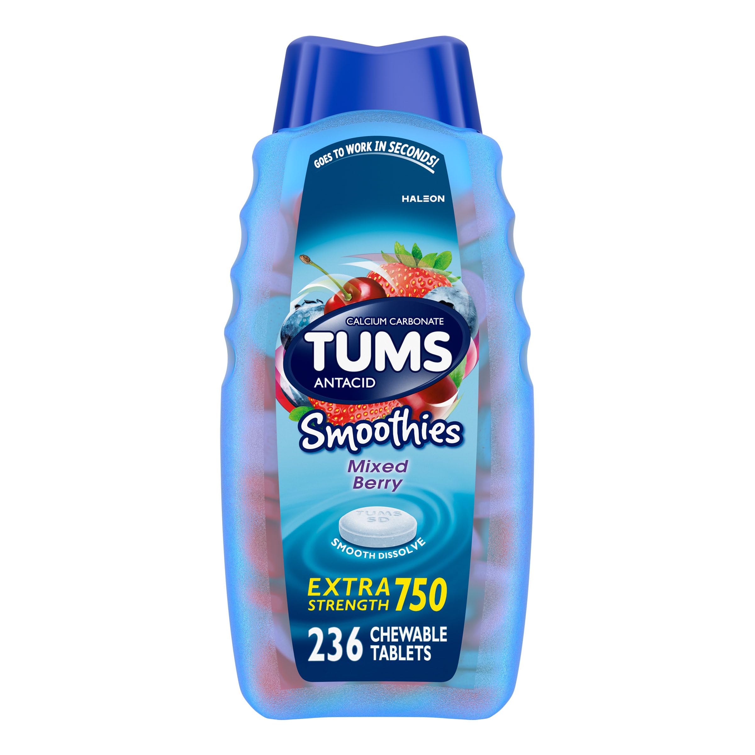 TUMS Smoothies Extra Strength Mixed Berry