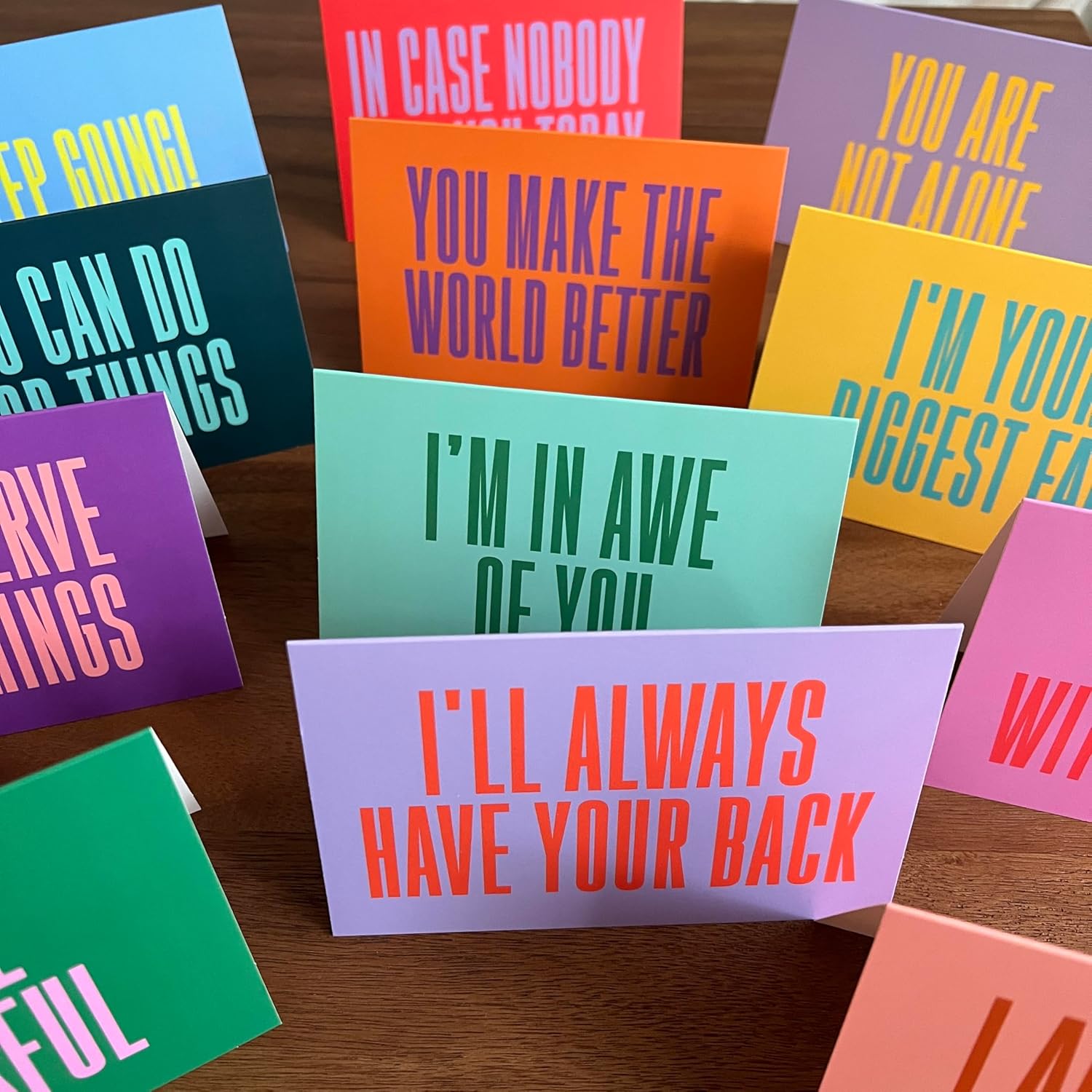 Encouragement Card Pack - Set of 24 - Bold Bright Modern - Spirituality Positivity Any Occasion - 2 of Each With Envelopes - Image 6