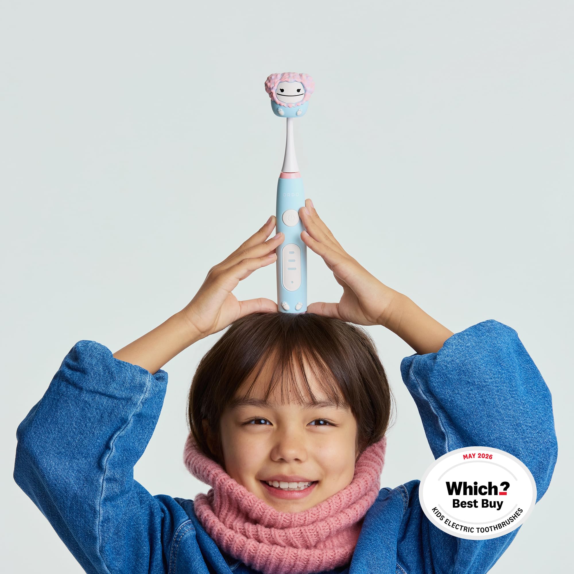 ORDO Sonic Squishmallows Brosse Électrique Enfants, Minuterie, Zozo | Brosse à dents électrique enfant Squishmallows, 5+ semaines d'autonomie, minuterie 2 min, 2 têtes de brosse, dès 4 ans