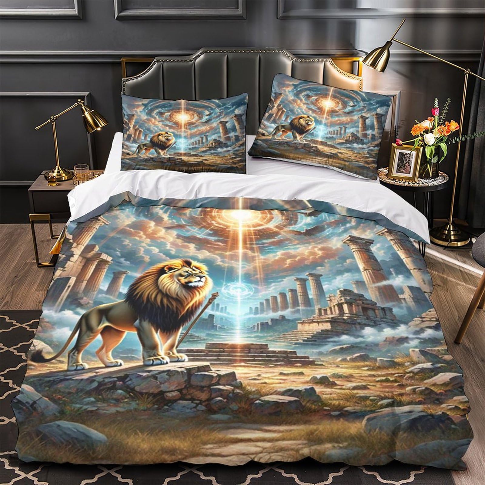 Parure de lit cheval mythique ultra douce en microfibre de qualité supérieure