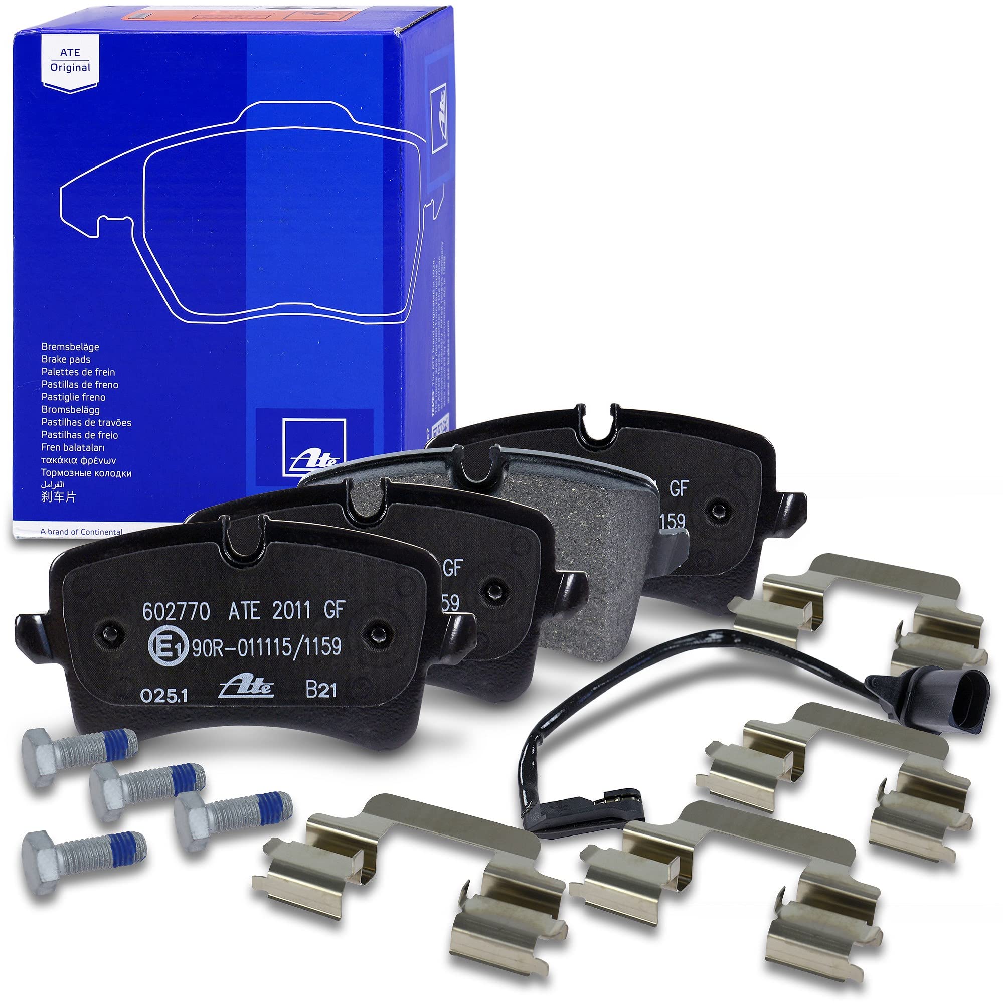 ATE Set di freni asse posteriore incl. dischi freno posteriori ¯ 330 mm ventilati e pastiglie freno posteriori + contatto di usura Compatibile con AUDI A6 Allroad C7, PORSCHE MACAN (95B)