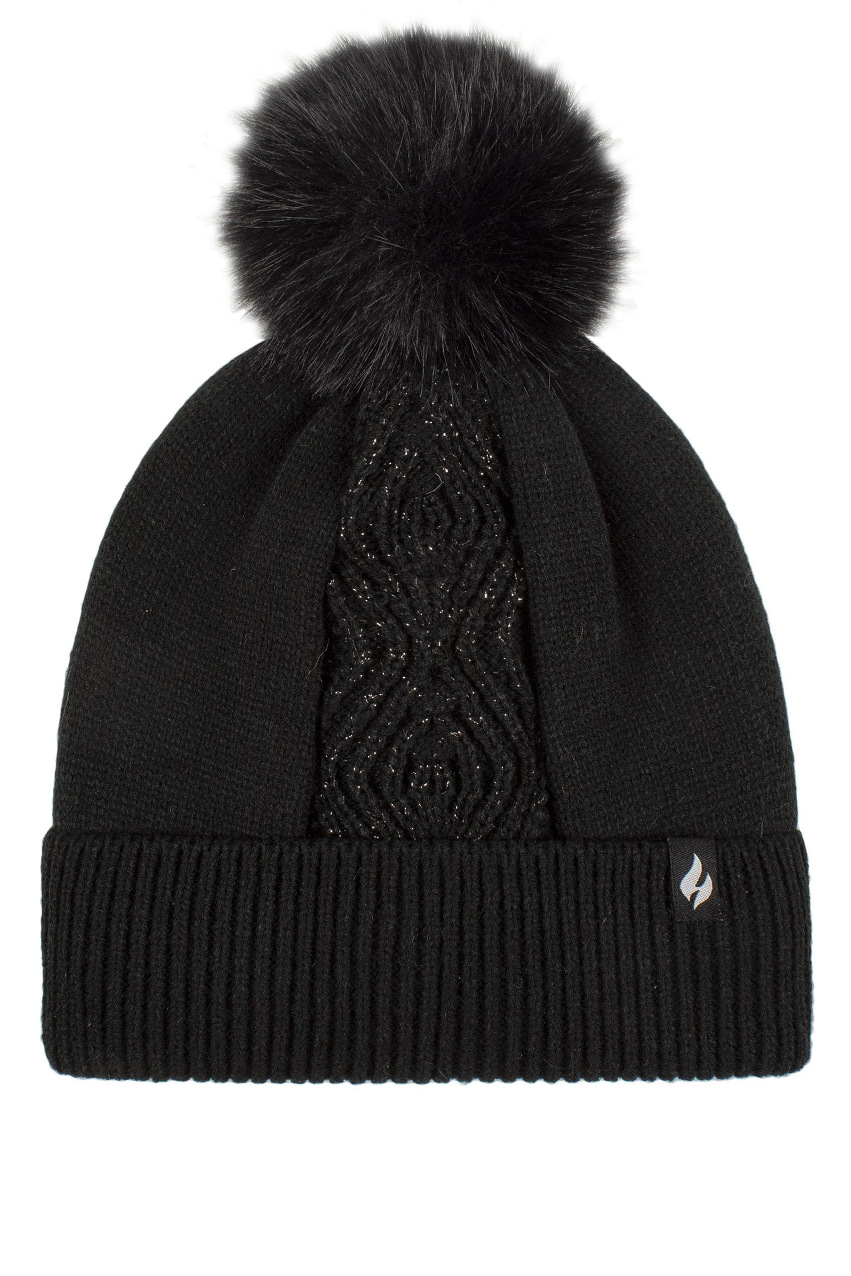 Ladies Kiruna Pom Pom Hat - Black