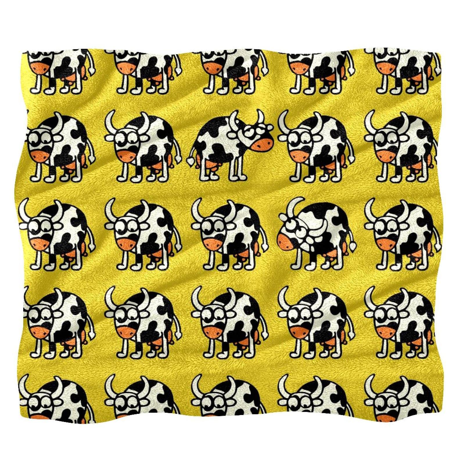 Couverture polaire vaches ternes pour éliminer le froid du lit et canapé