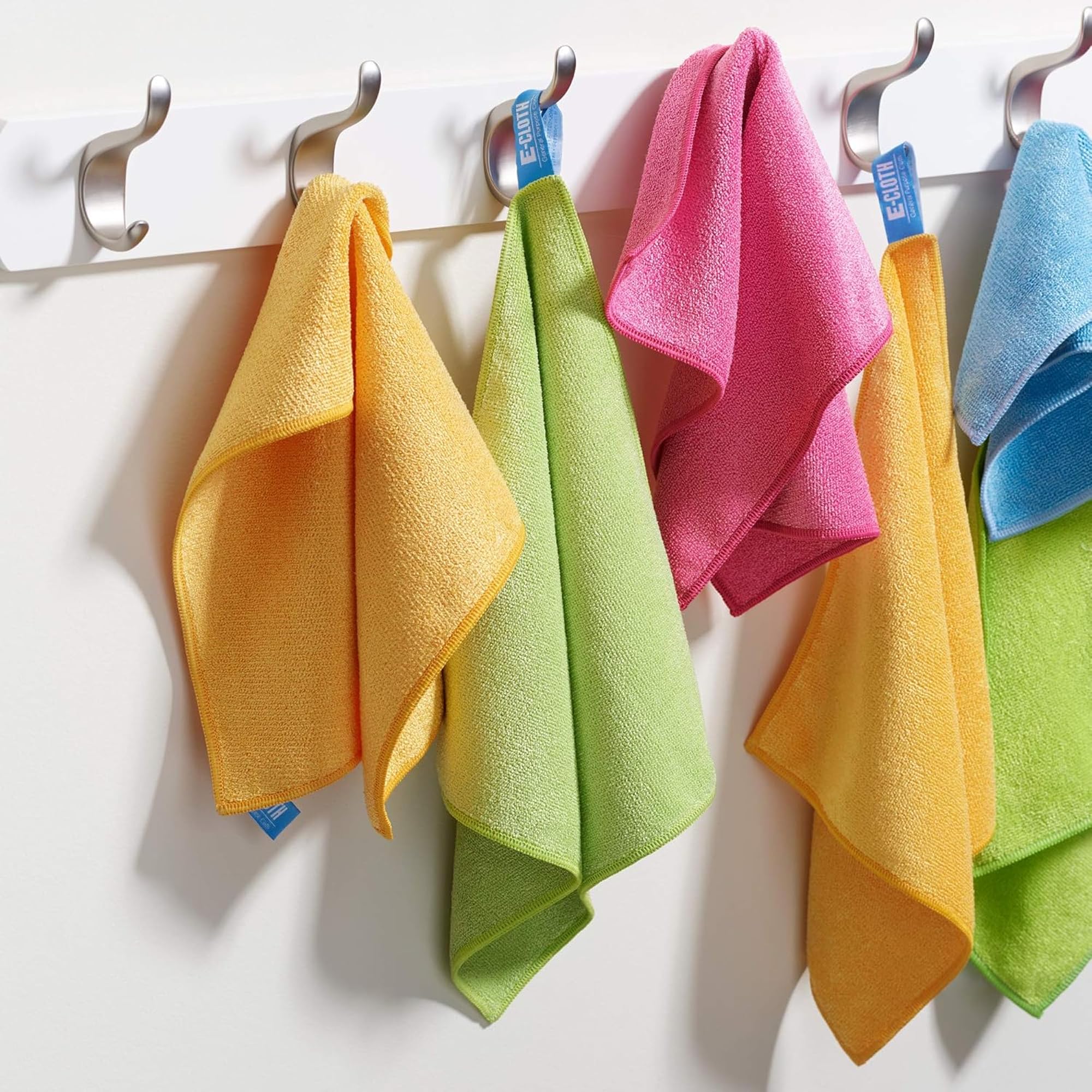 E-Cloth Mikrofasertuch, weltweit führendes Premium-Mikrofaser-Reinigungstuch, doppelt so langlebig wie die Konkurrenz, ideal für Küche, Arbeitsflächen, Spülen und Badezimmer, gemischt, 4er-Pack
