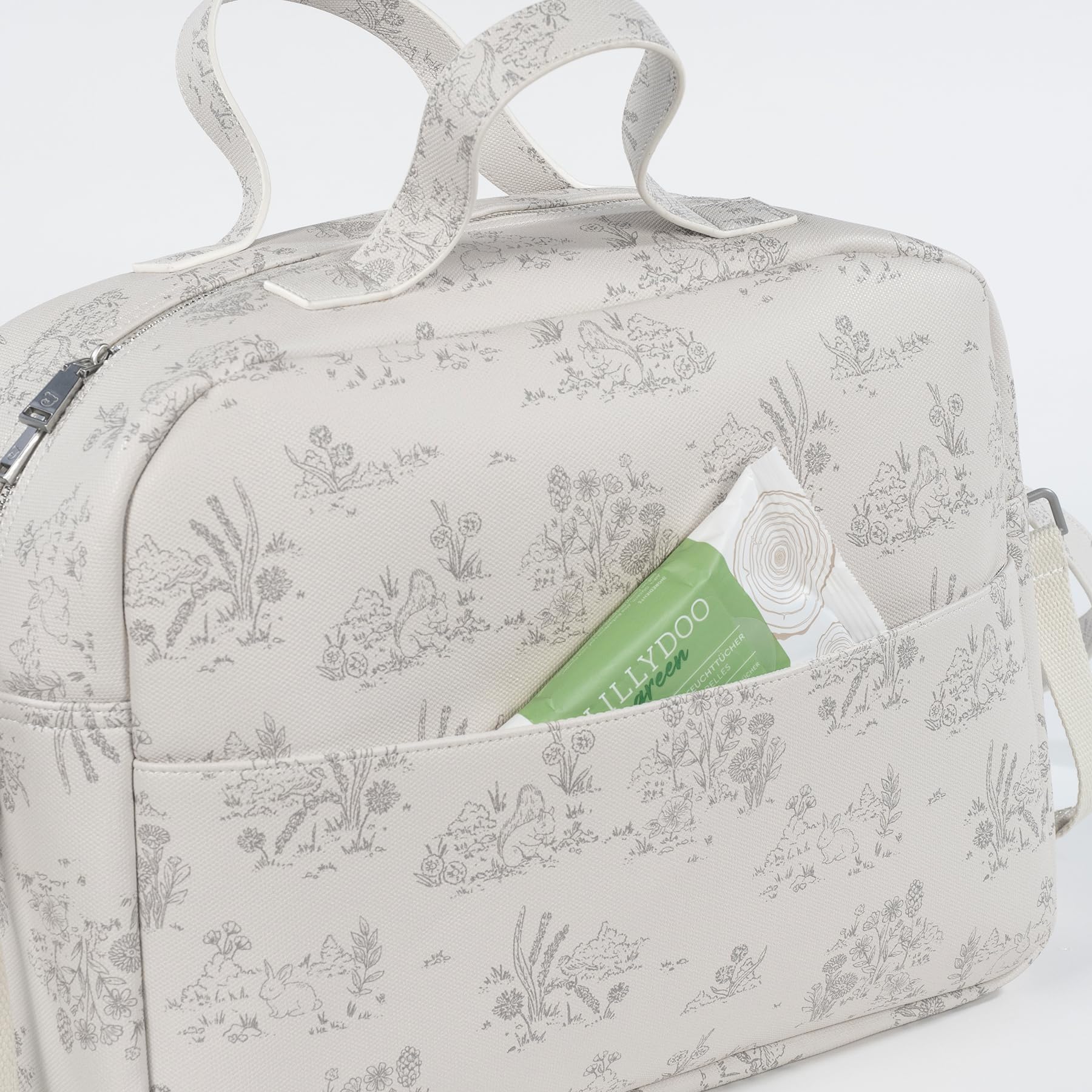 Bolsa canastilla Pasito a Pasito Toile de Jouy - Cream