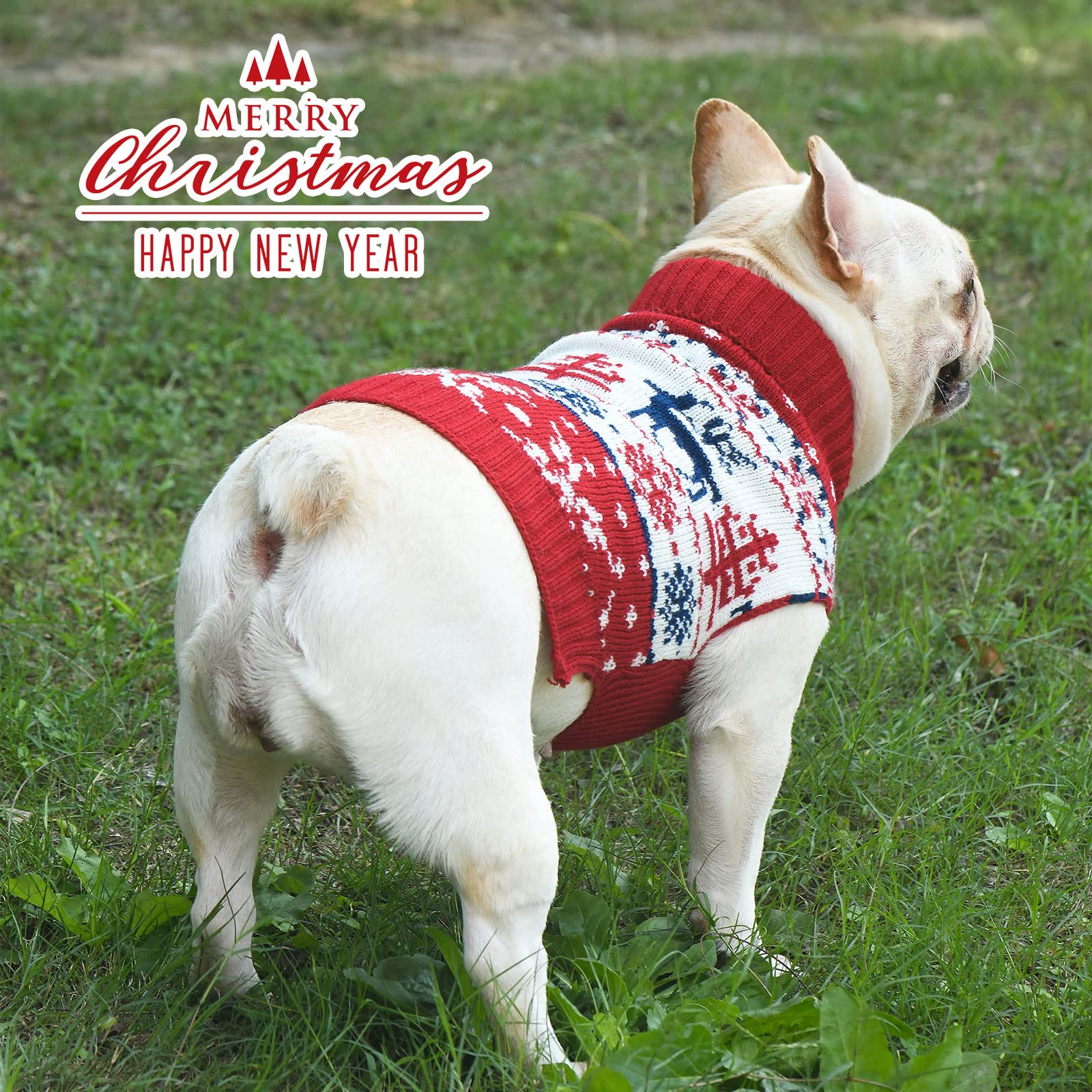 Amazon | UETZLTB 犬 クリスマス セーター 暖かい 秋冬 タートルネック