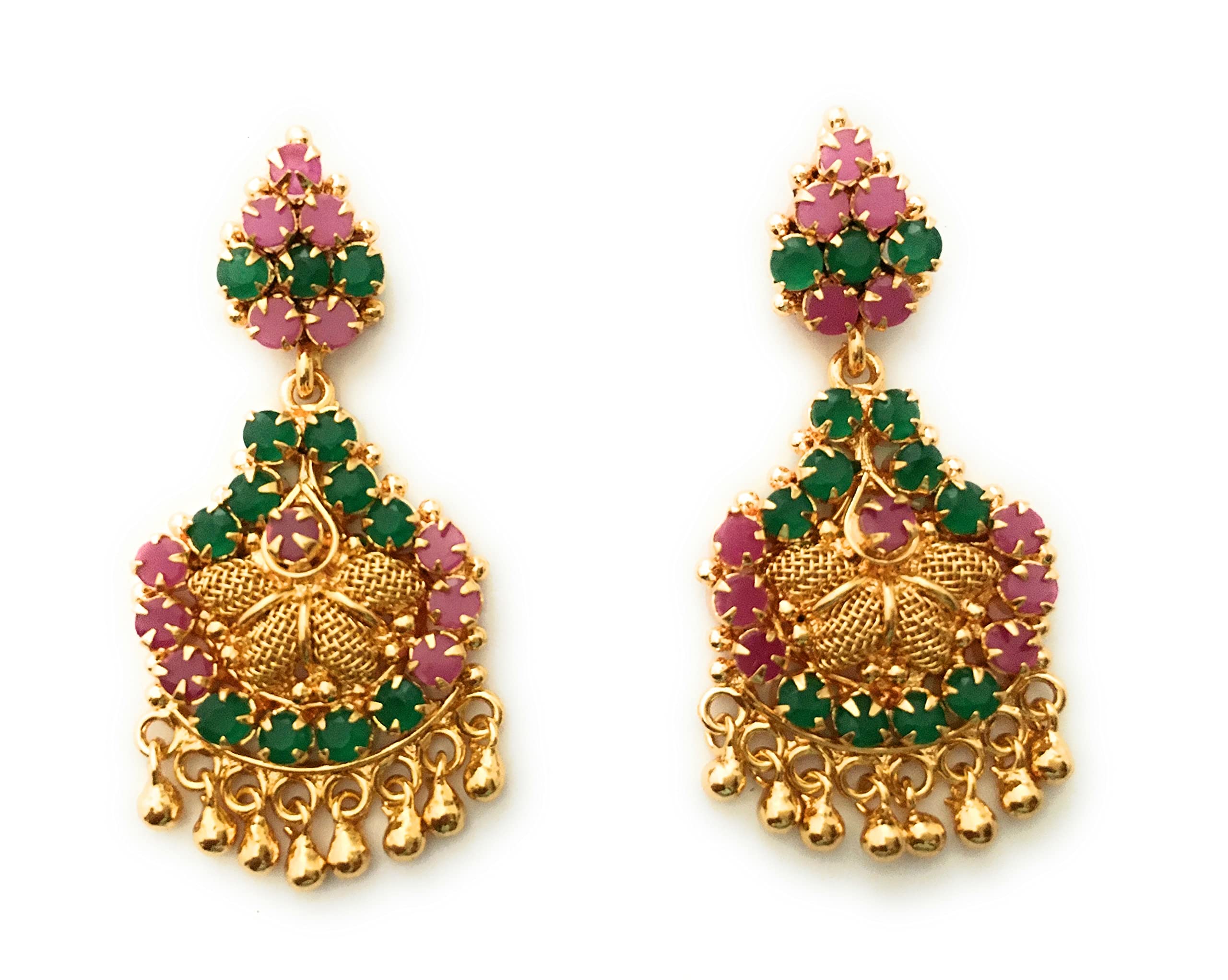 Sasitrends Copper 1 Gram Micro Gold Plated Traditional Earrings for Women and Girls (B09VFYW9VB) Amazon Price History, Amazon Price Tracker