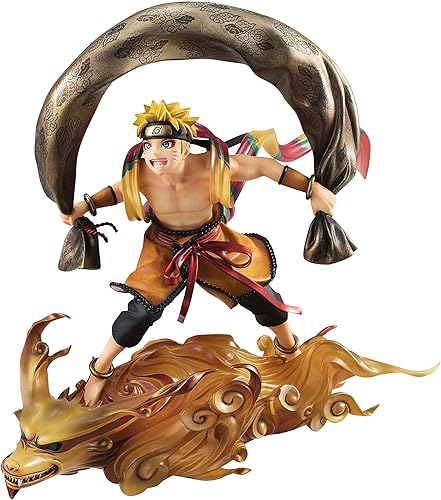 Miniatura 3 de MegaHouse Naruto Shippuden Naruto Uzumaki Raijin GEM Series Remix Figura de estatua