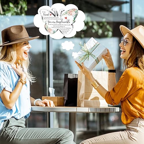 Vista 116 de Spiareal Regalos de amigos para mujeres, placa de amistad para mejor amiga, Acción de Gracias, Navidad, mejor hermana de flores, regalo