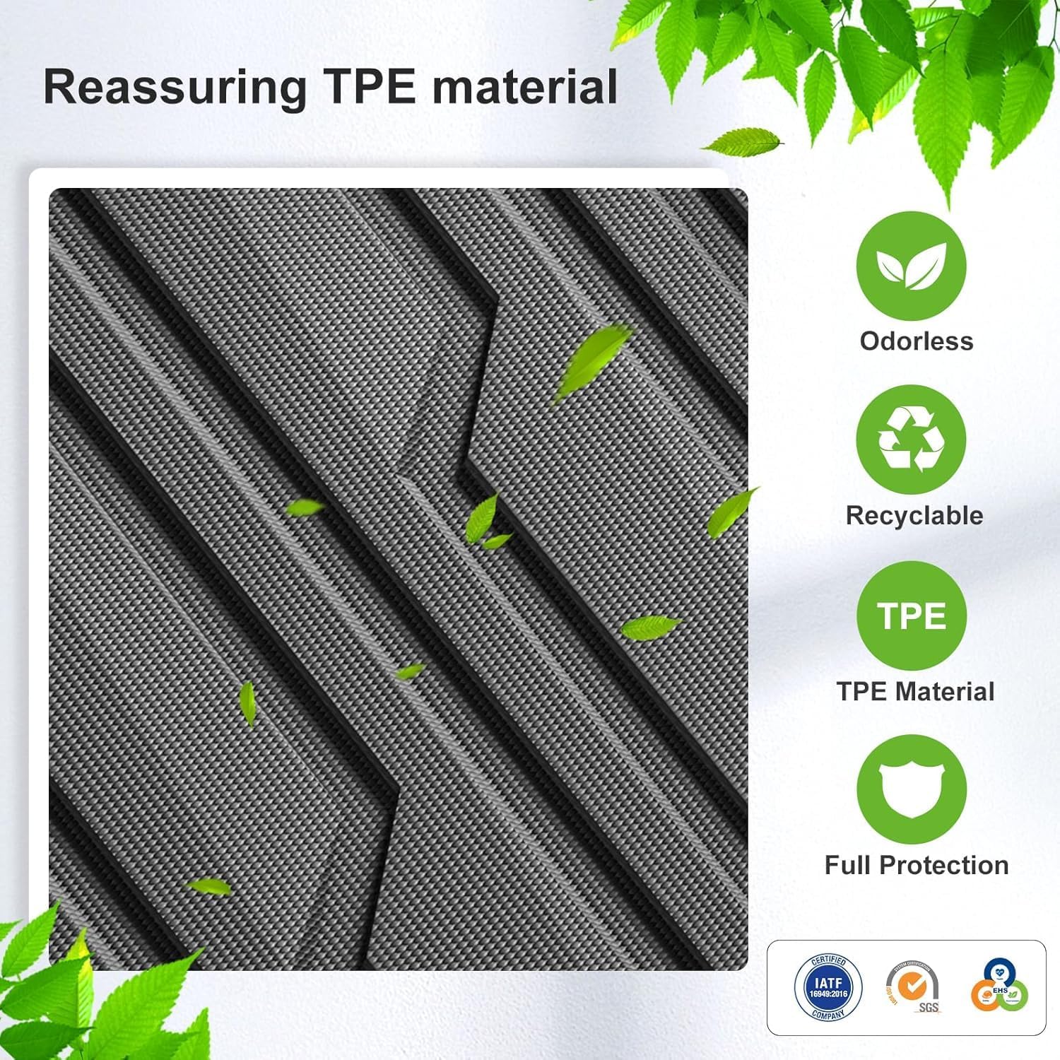 SMABEE Custom Fit for 2024 2025 Chevy Trax Cargo Liner TPE All Weather Trunk Mat for Chevrolet Chevy Trax 2024 2025 Accessories Heavy Duty Cargo Mat Boot Liner Interior