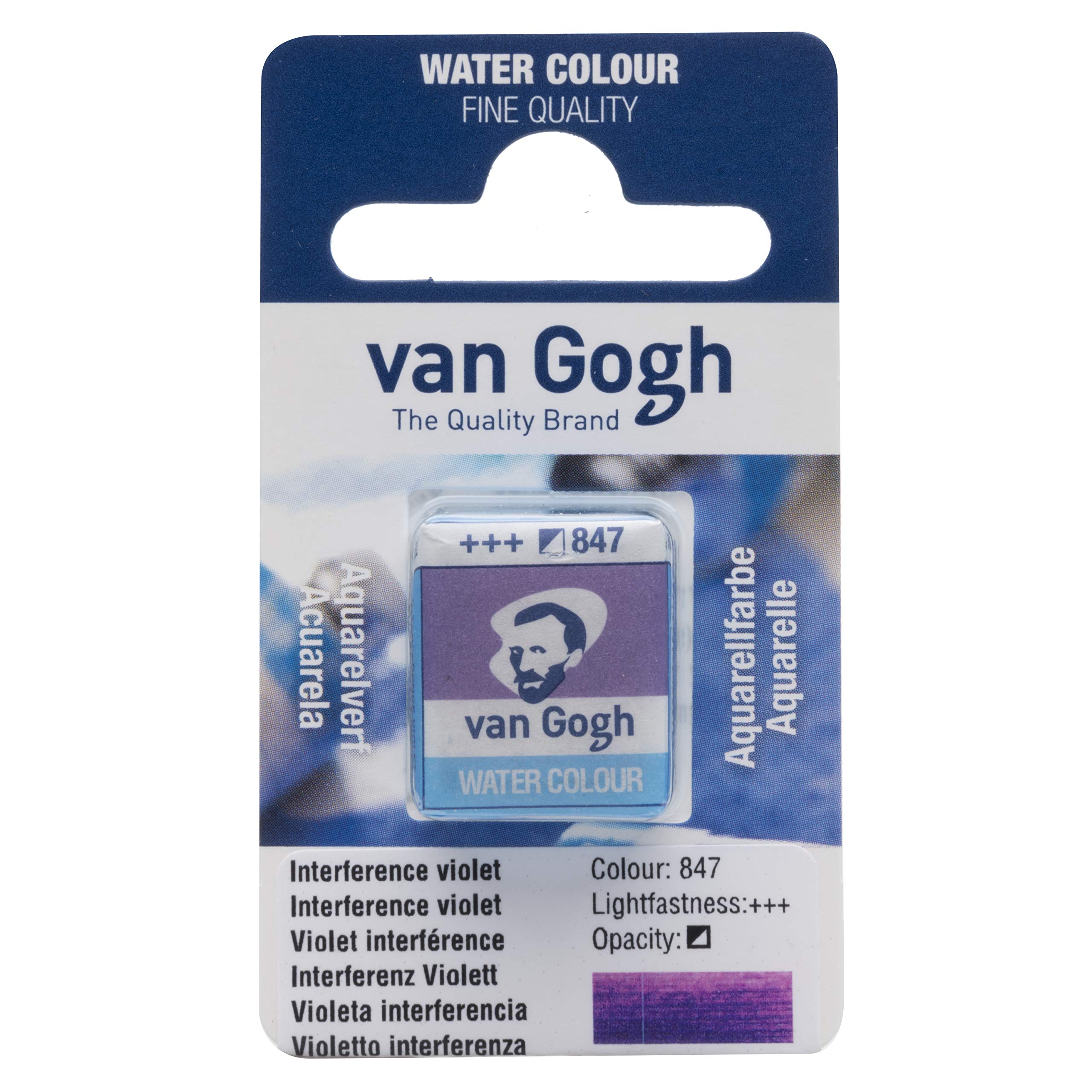 Van Gogh Watercolour Paint, Half Pan, Interference Violet 847