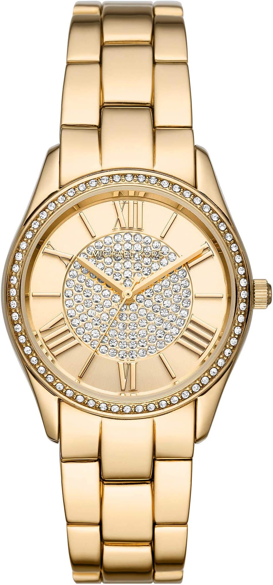 Michael Kors Ladies 33.00mm Quartz Watch with Gold Analogue dial and Gold Metal Bracelet Strap MK7073