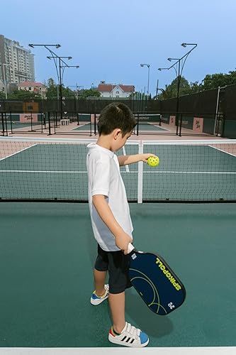 Miniatura 7 de SPI New by SPIKOPOLL - Juego de 2 palas de pickleball aprobadas por Estados Unidos, ligeras y duraderas, raquetas de pickleball de fibra de vidrio