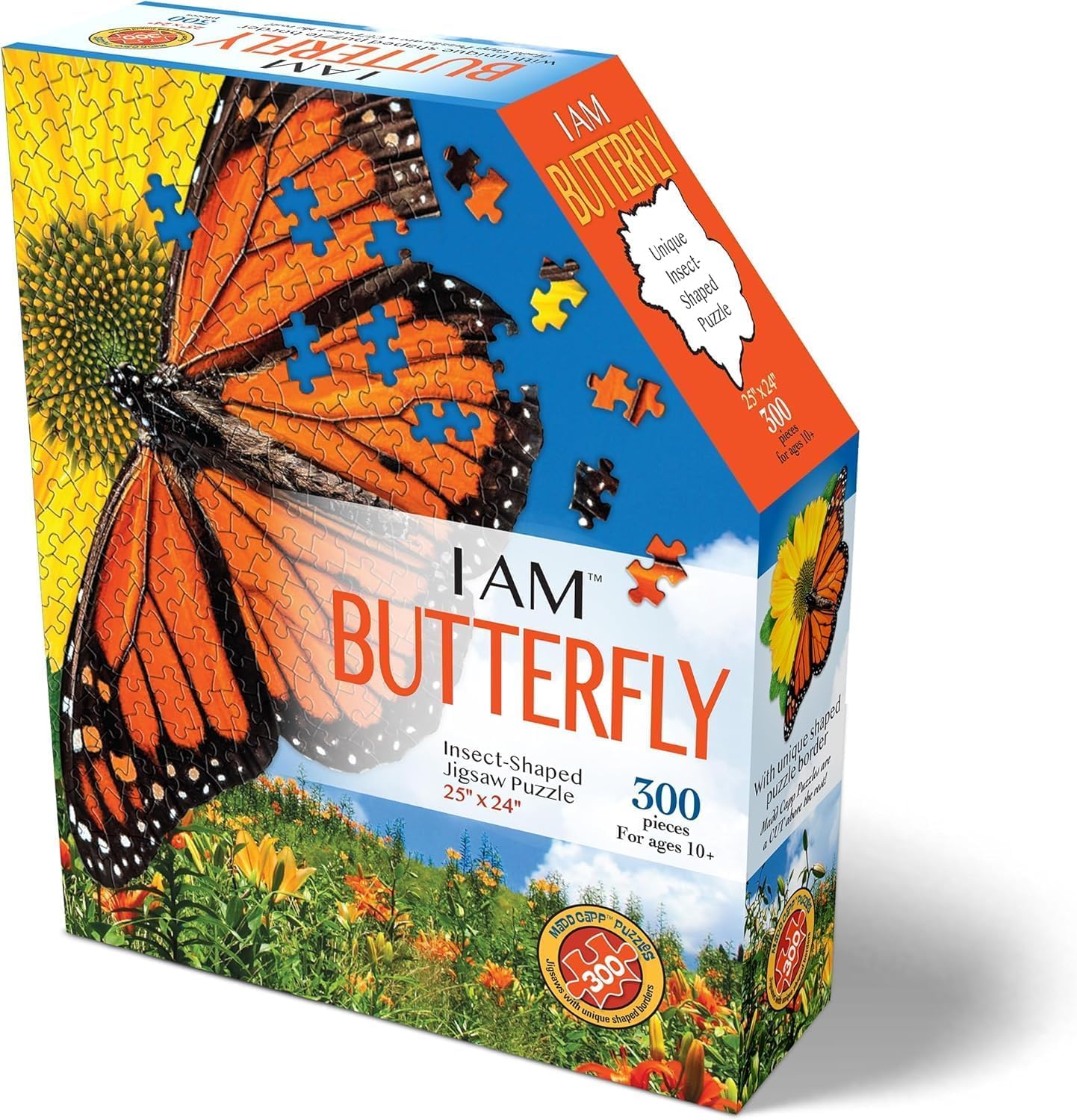 Amazon.com: Madd CAPP: I Am Butterfly - 300 Piece Puzzle - Insect