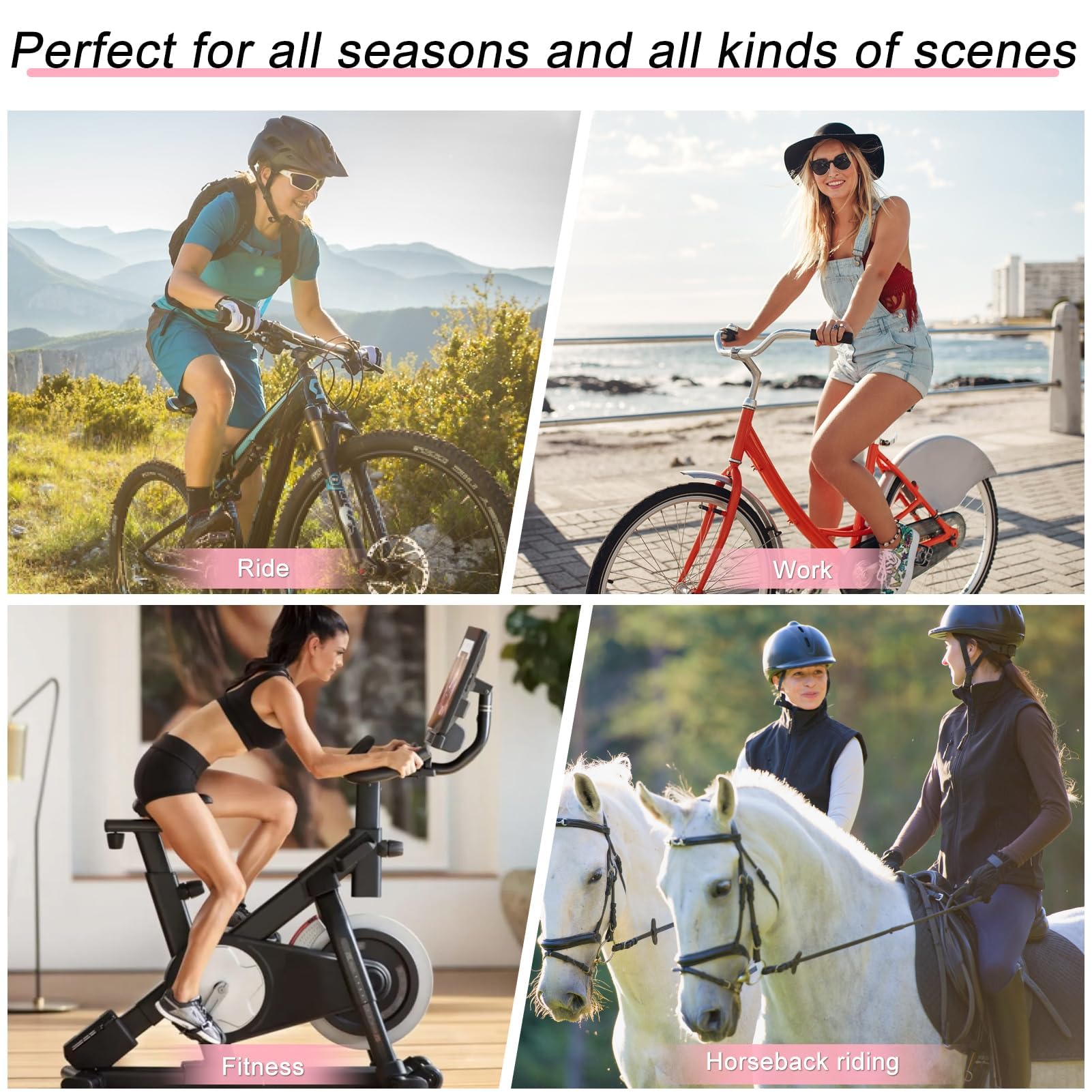 Dongcill Radunterhose Damen Gepolstert Unterwäsche Fahrrad Unterhosen Atmungsaktive & Schnelltrocknende Fahrradslip Gepolstert Für Trekking, Rennrad & Indoor-Cycling