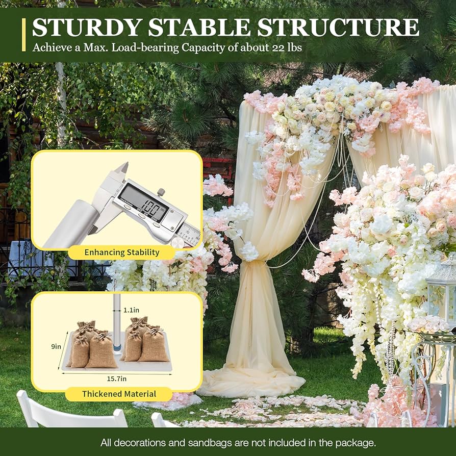 Amazon.com : 10x10 ft Backdrop Stand Square Wedding Arch