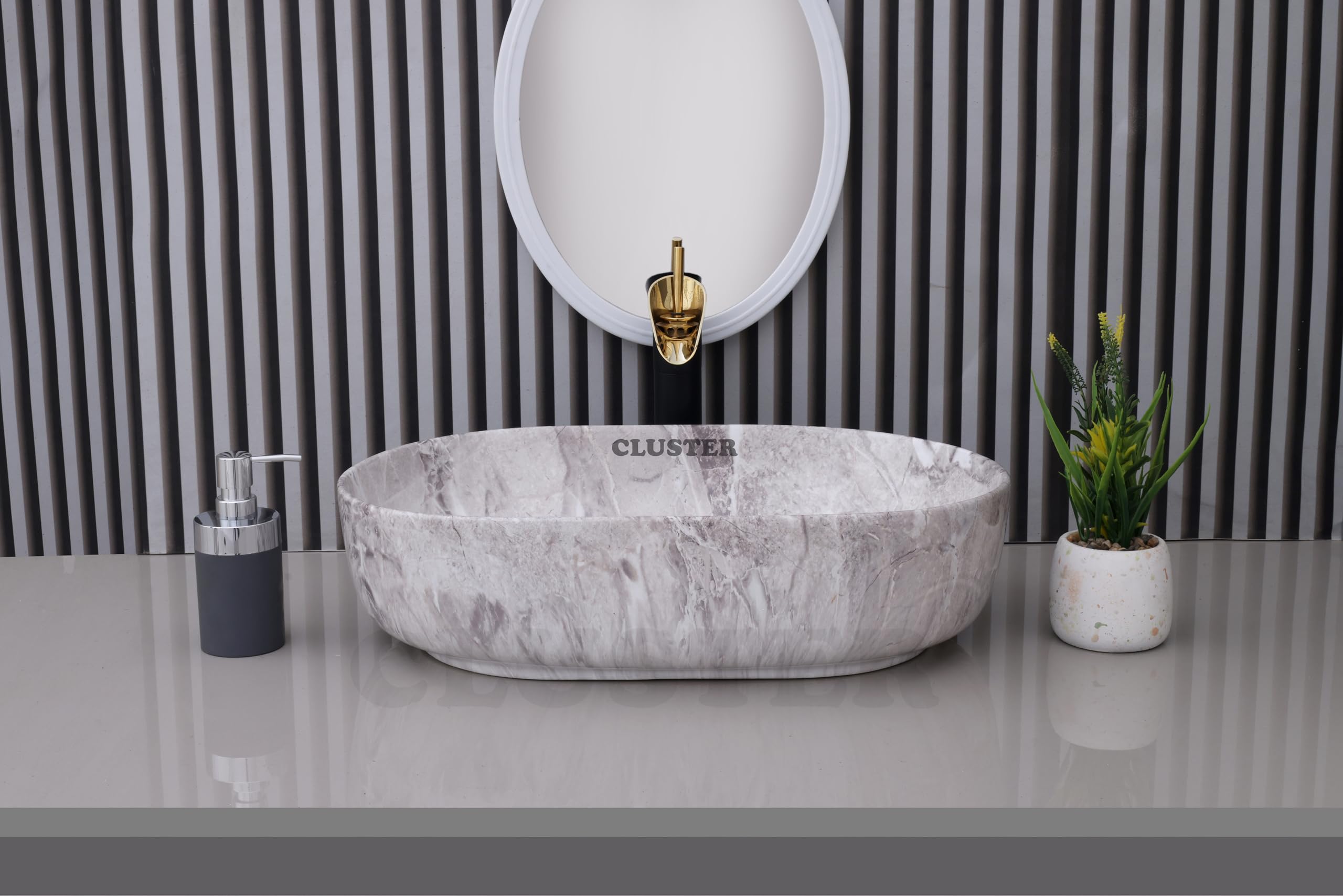 Cluster Designer Wash Basin - Ceramic Sink for Bathroom -10 Cluster Designer Wash Basin - Ceramic Sink for Bathroom -10
