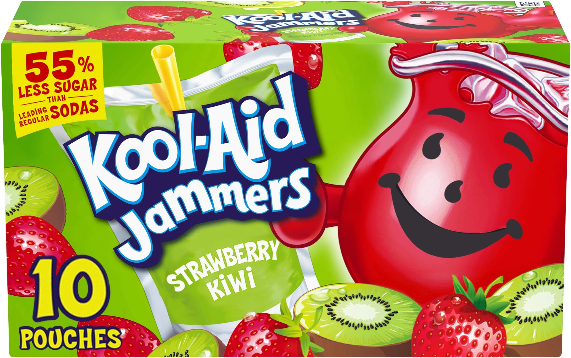 Kool-Aid Jammers Strawberry Kiwi Flavored Juice Drink (10 Pouches)