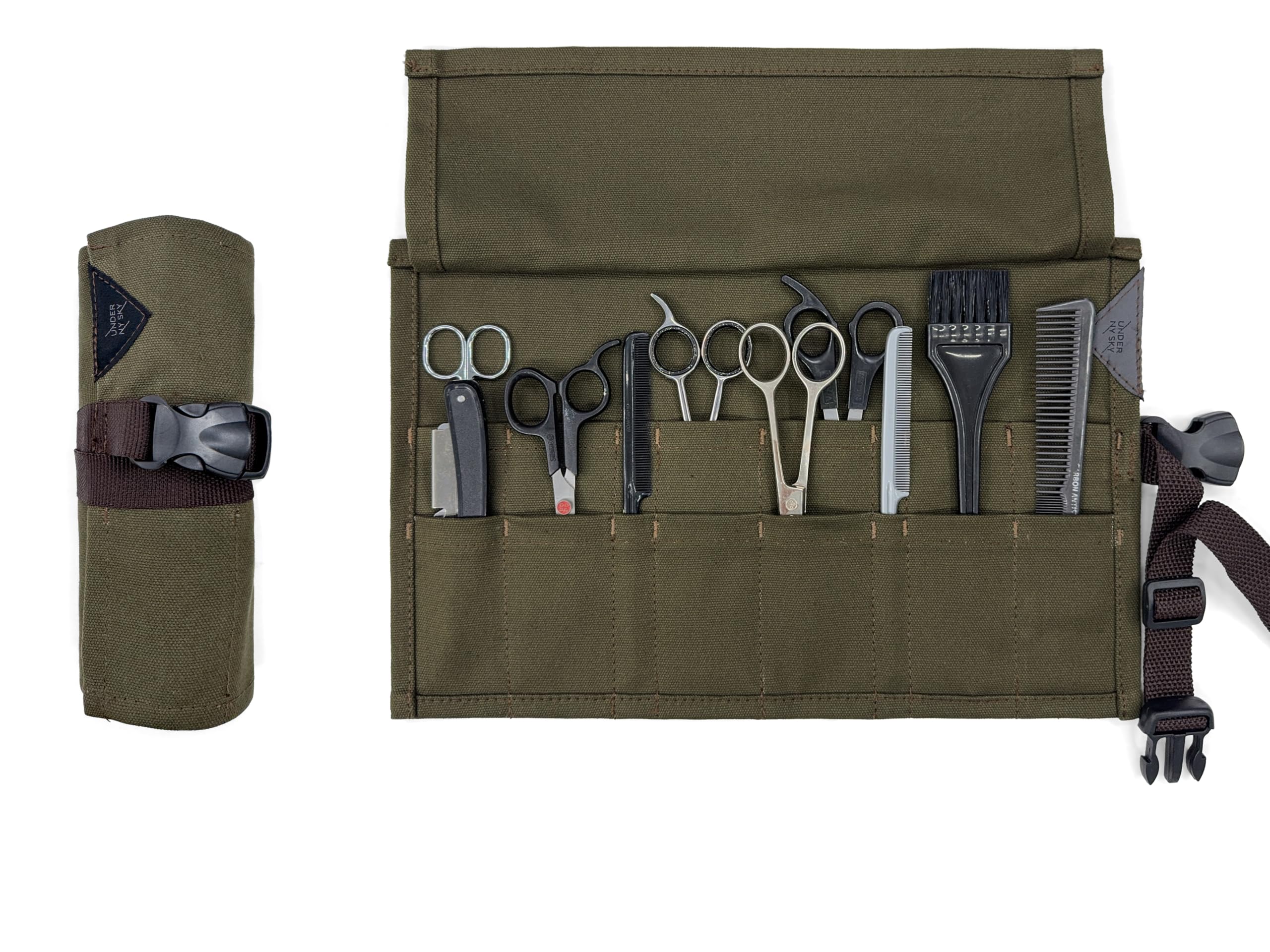 Under NY Sky Salon Scissors Roll Up Holder, for Hair Salon Tools - Gray — Amazon image 7