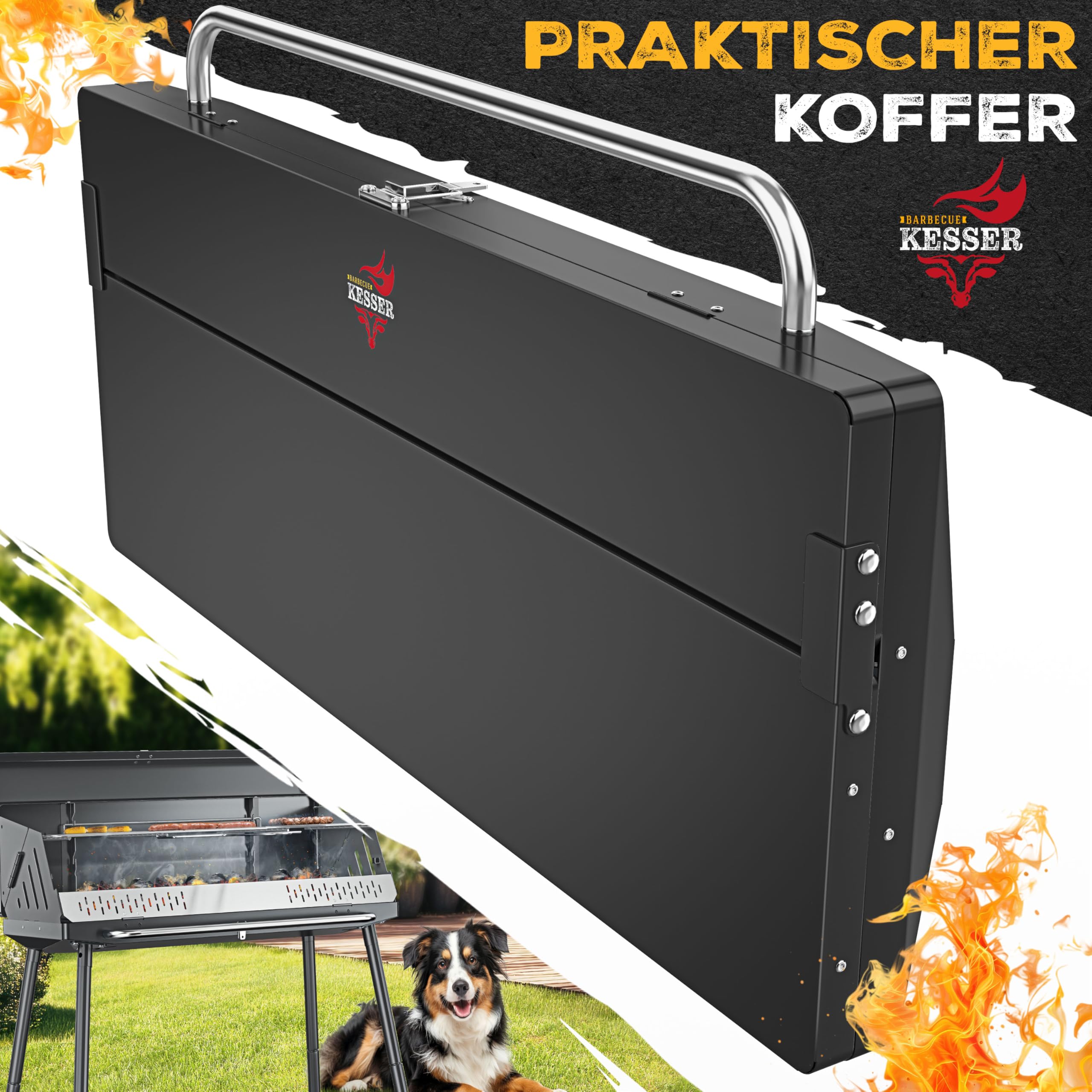 Vind opvouwbare barbecue in Houtskoolbarbecues op VEVOR Gills houtskoolgrill inklapbare grill tafelgrill 57 x 22 cm... Roestvrij staal opvouwbare tafelgrill voor picknick en camping