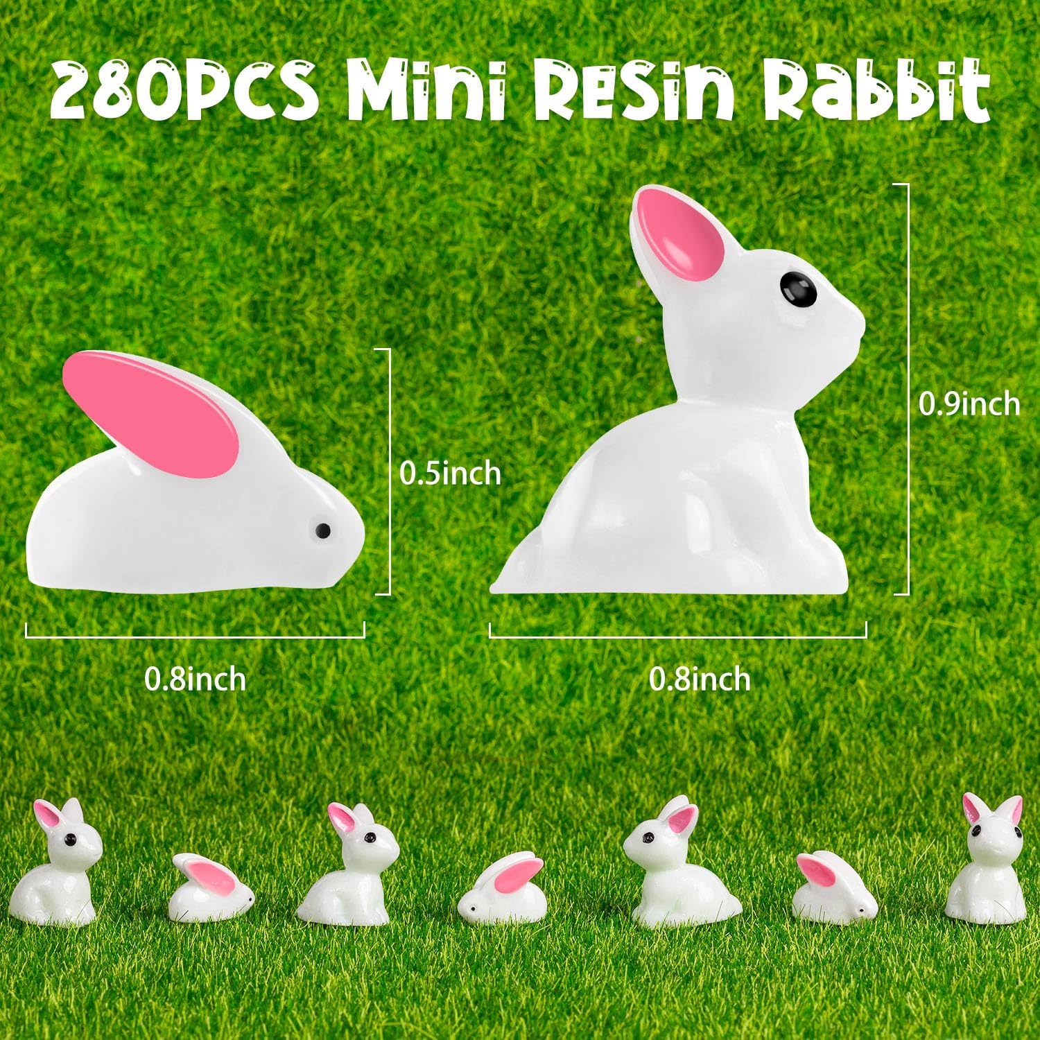 Amazon.com: FFNIU 280Pcs Mini Bunny, Mini Resin Bunny Animals Amazon.com: FFNIU 280Pcs Mini Bunny, Mini Resin Bunny Animals