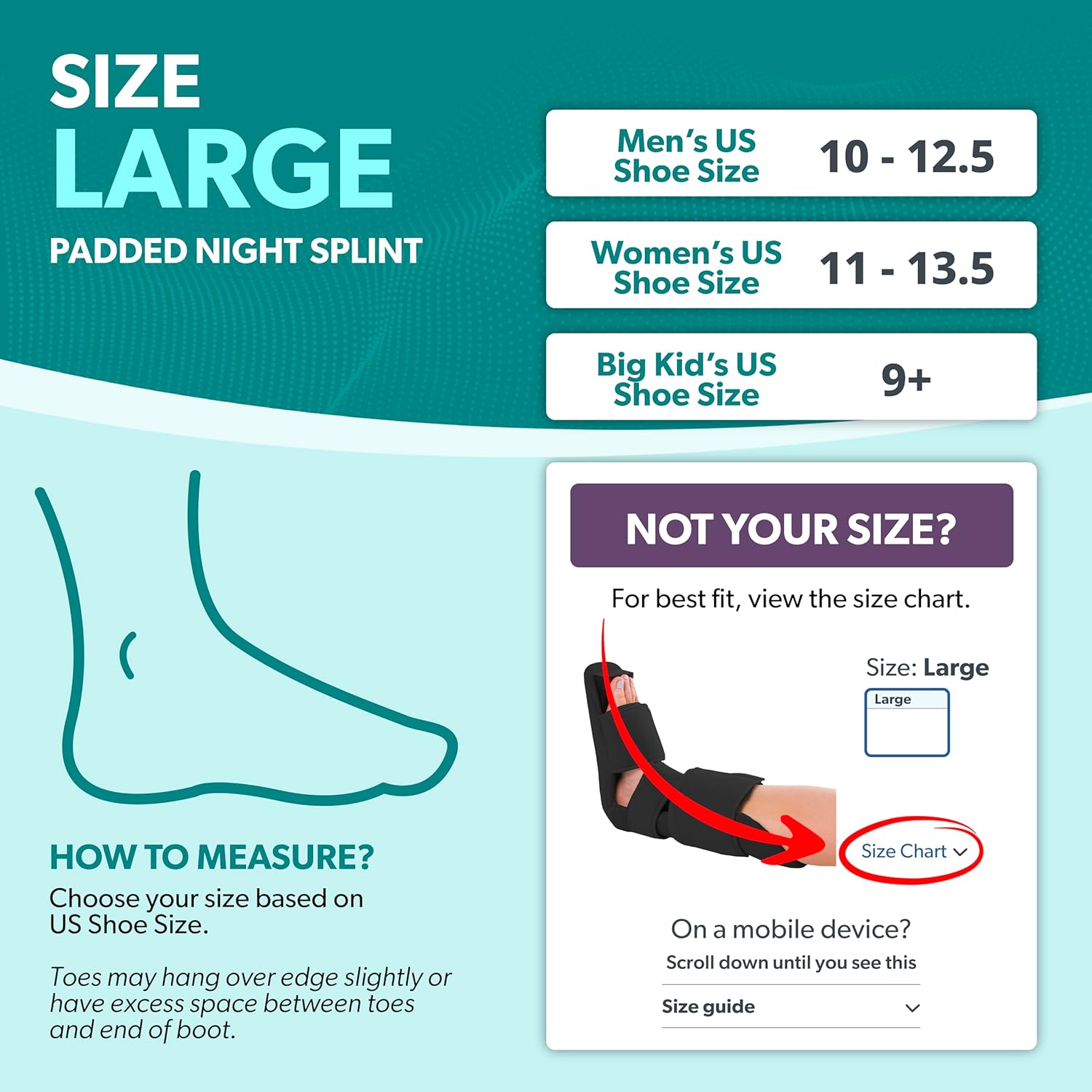 BraceAbility Padded 90 Degree Plantar Fasciitis Boot | Soft Dorsiwedge Night Splint to Stabilize Foot and Ankle, Stretches Plantar Fascia Ligament and Supports Achilles Tendon (Large) - Image 2