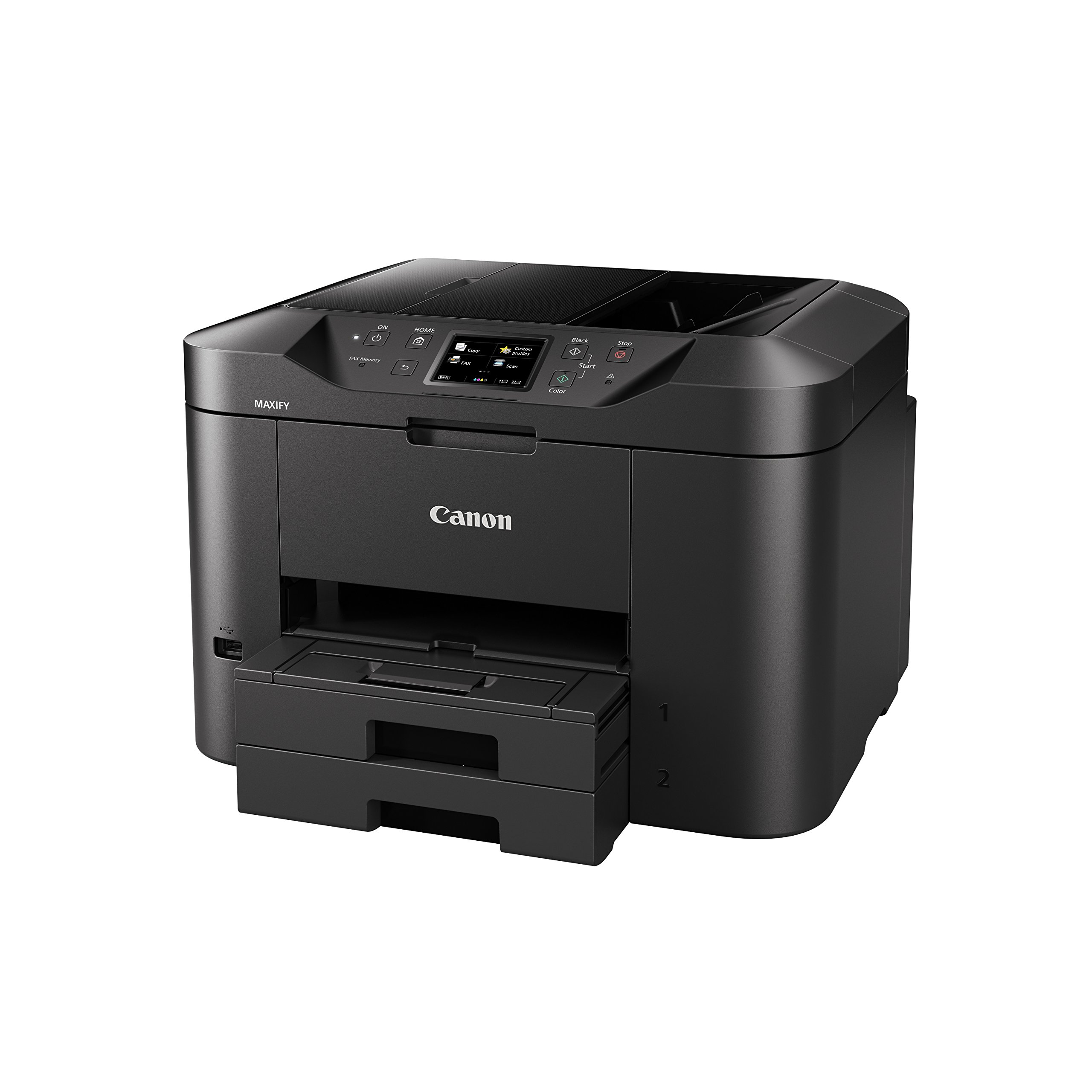 Canon Maxif MB2750 Stampante Multifunzione Inkjet, 24 ipm in Bianco e Nero, 15.5 ipm a Colori, 600 x 1200 dpi, Nero/Antracite
