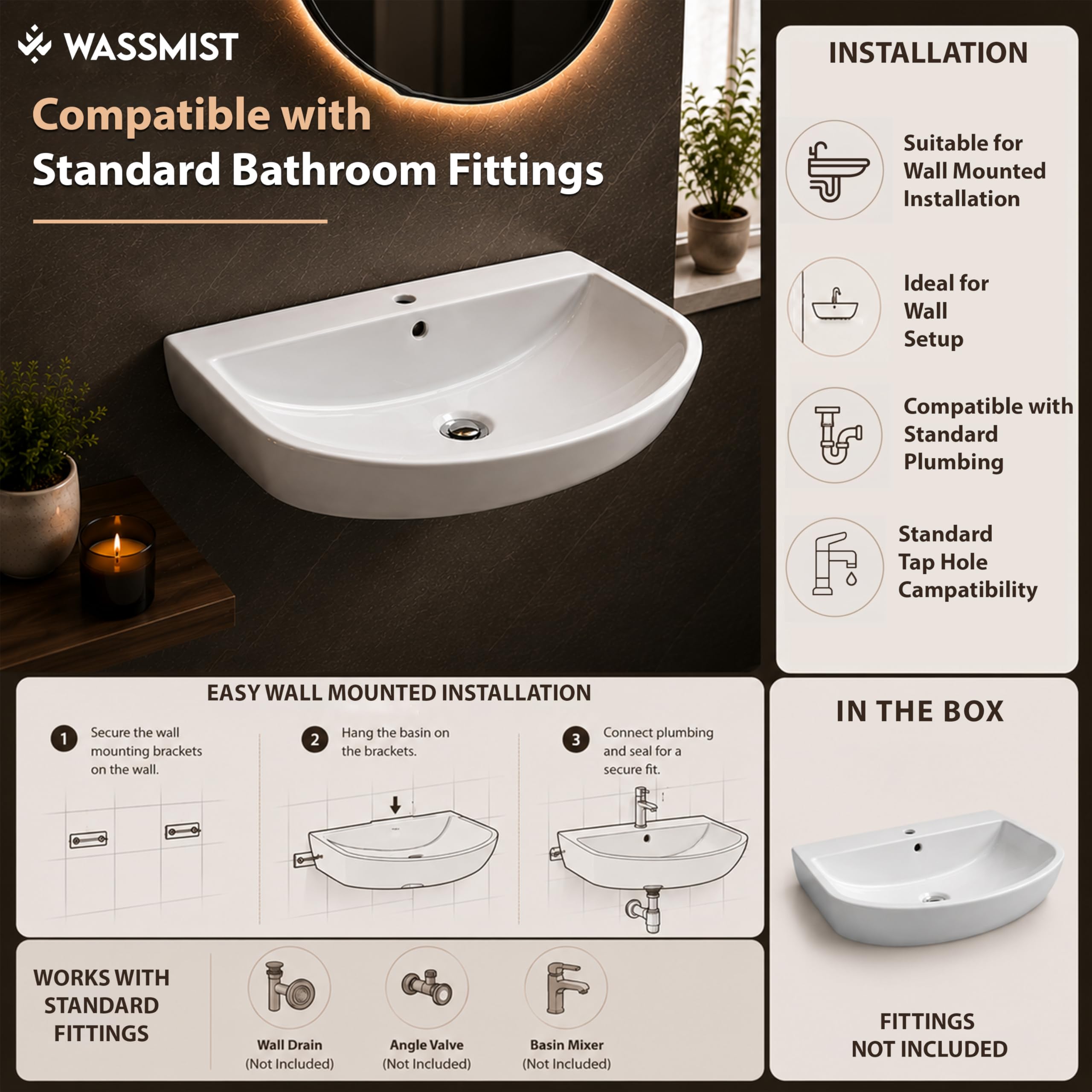 WASSMIST Wash Basin - 10 Year Warranty -7 WASSMIST Wash Basin - 10 Year Warranty -7