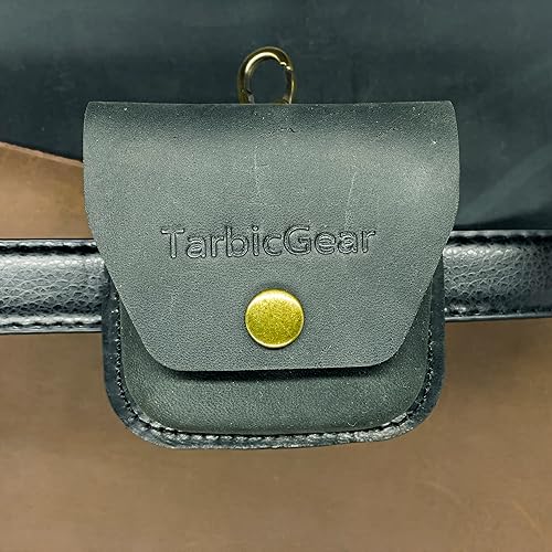 Miniatura 5 de Funda para Airpod con clip para cinturón, funda de cuero universal para Airpod Pro, Samsung Galaxy Buds y Beats Studio Buds, bolsa de cuero real