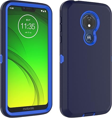 Funda para Moto G7 Power, Motorola G7 SupraMoto G7 Optimo Maxx XT1955DL, protección contra caídas agarre de cuerpo completo a prueba de golpes,