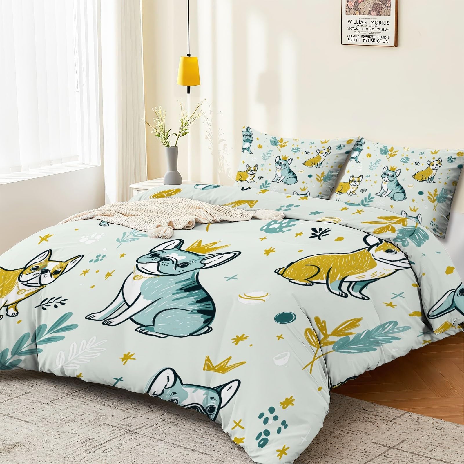 Linge de lit pour lit 2 personnes housse de couette 240x260