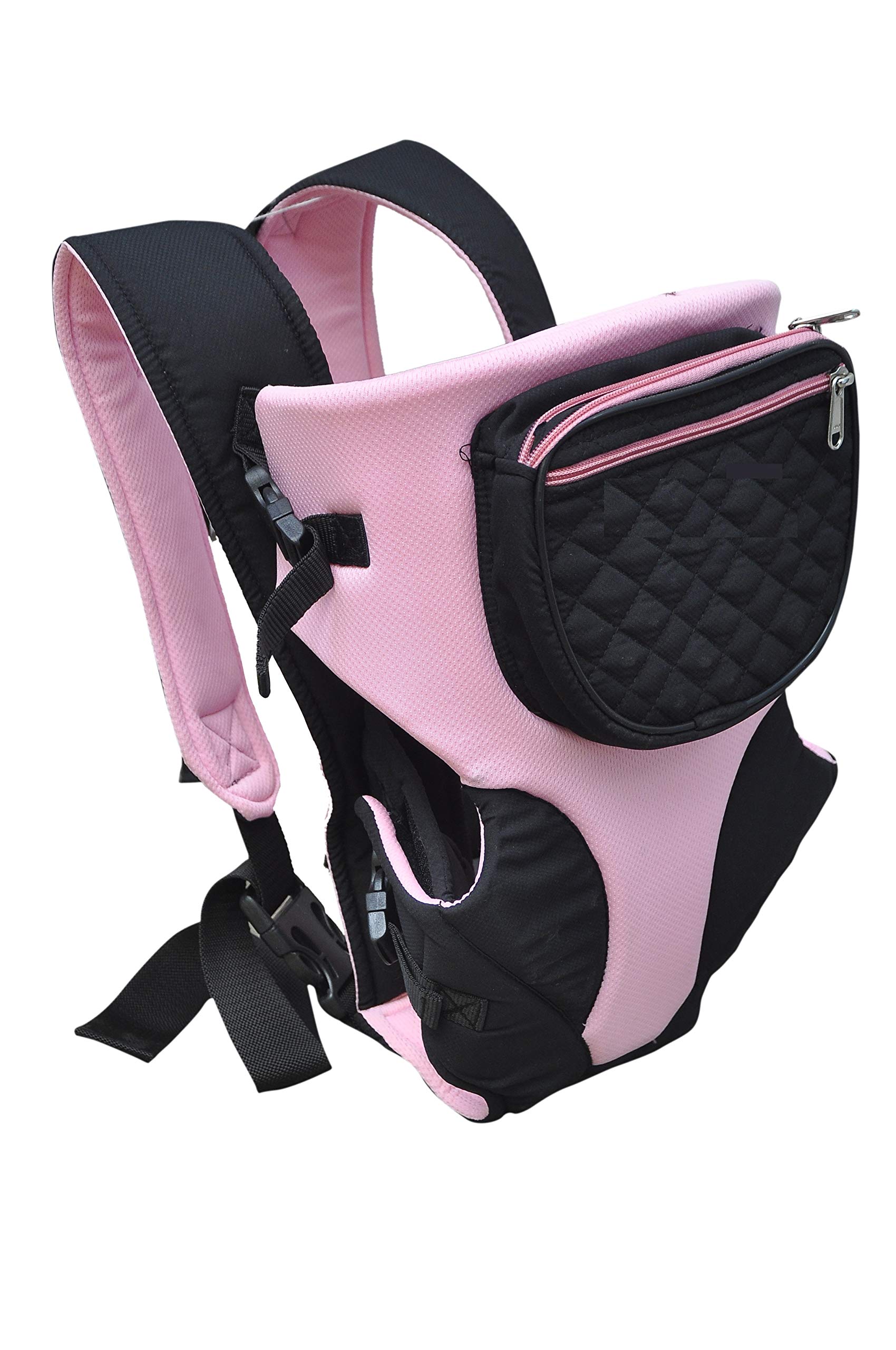 Chinmay Kids Baby Carrier Cum Kangaroo Bag with Hip Seat and Head Support for 3 to 18 Months with Additional Utility Pocket in Front (Pink)-image-7