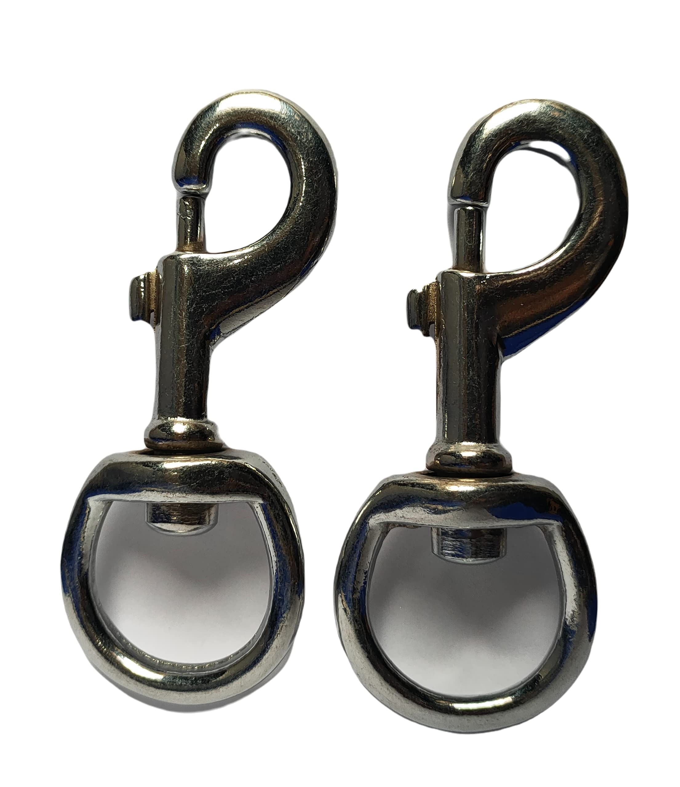 Woofy Metal Heavy Duty Eye Clasp Multipurpose- Best for Spring Pet Buckle, Key Chain for Linking Dog Leash Collar, DIY Project (Pack of 2) (Swivel Snap Hooks) (B09F67DC2K) Amazon Price History, Amazon Price Tracker