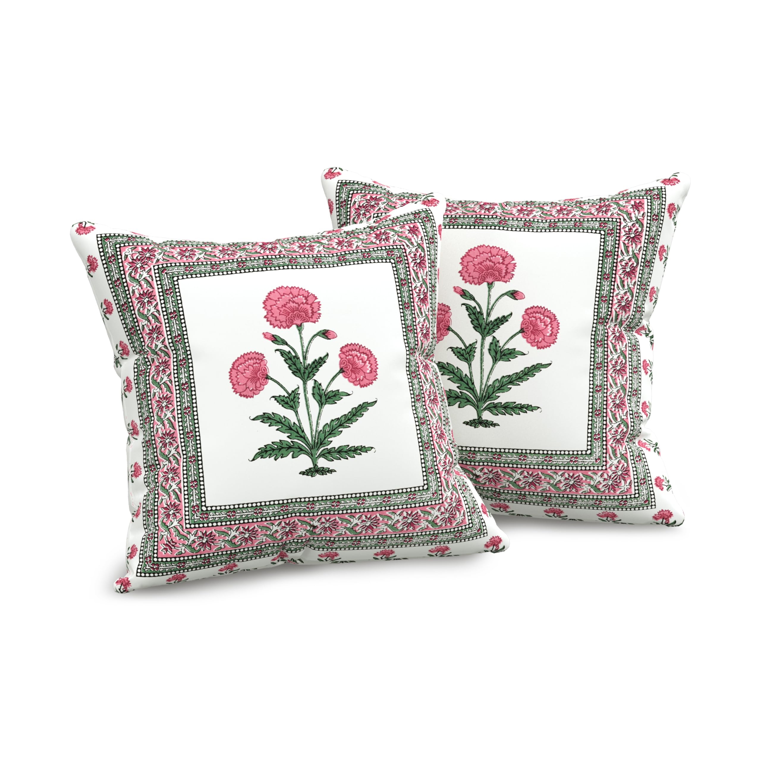 Indian Block Print Diwan Set - 8 Piece Cotton -2 Indian Block Print Diwan Set - 8 Piece Cotton -2