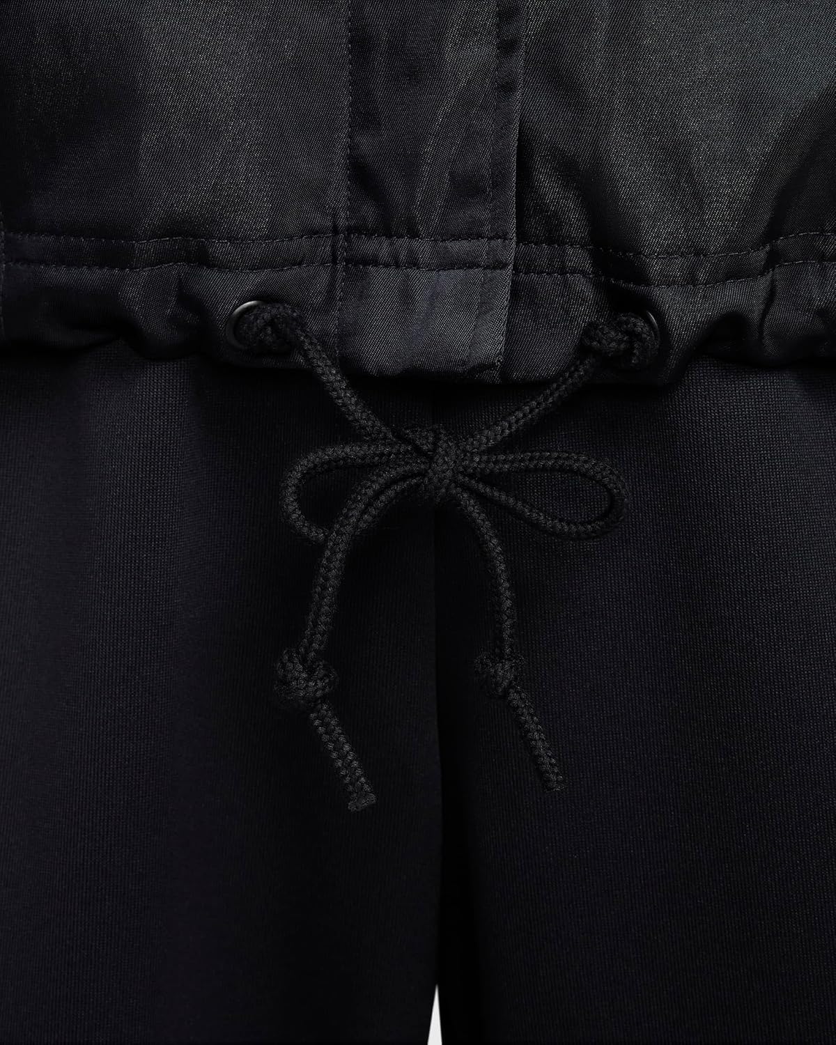 Nike Air Women's Oversized Woven Bomber Jacket, BLACK/WHITE, LARGE - Image 7