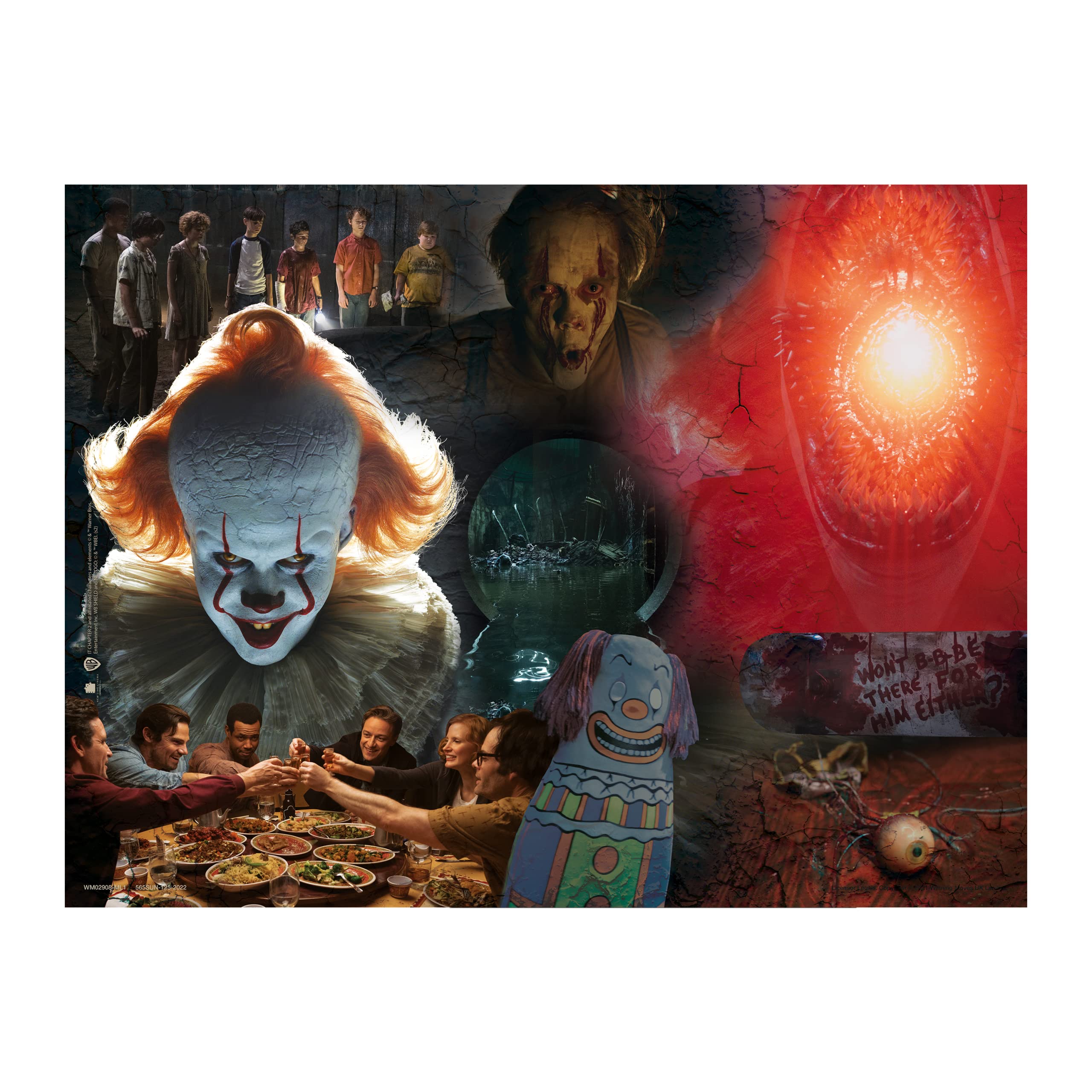 Puzzle 1000 Pezzi It Capitolo 2 – Horror Game Per Adulti, Con Pennywise, Edizione Inglese, Winning Moves - 2